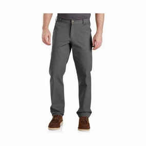 Carhartt Men's Utility Relaxed Fit Rugged Flex Duck Work Pants - Gravel Stretch Support Fit