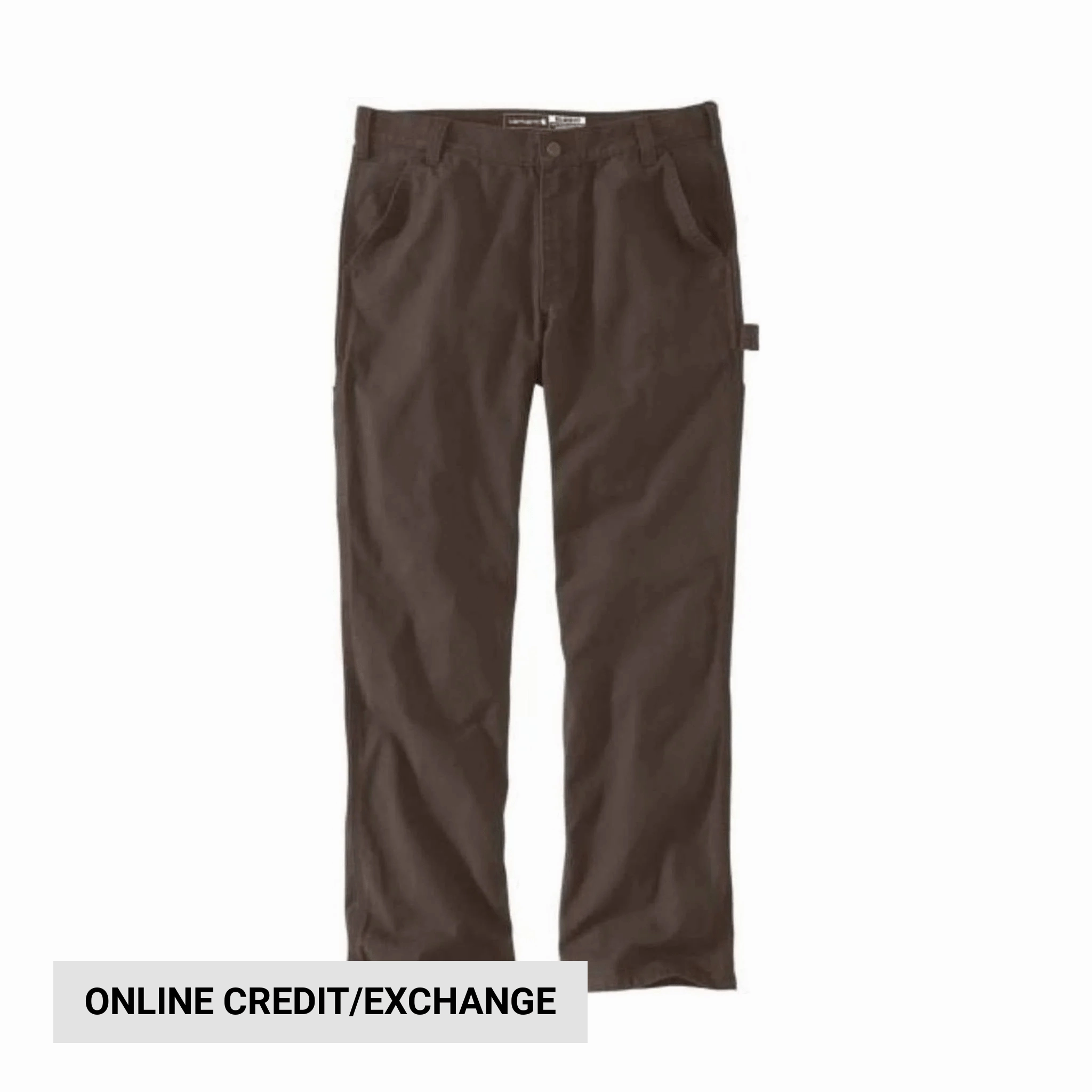 Multipurpose Design Elastic Cuff Carhartt Men's Utility Relaxed Fit Rugged Flex Duck Work Pants - Dark Coffee