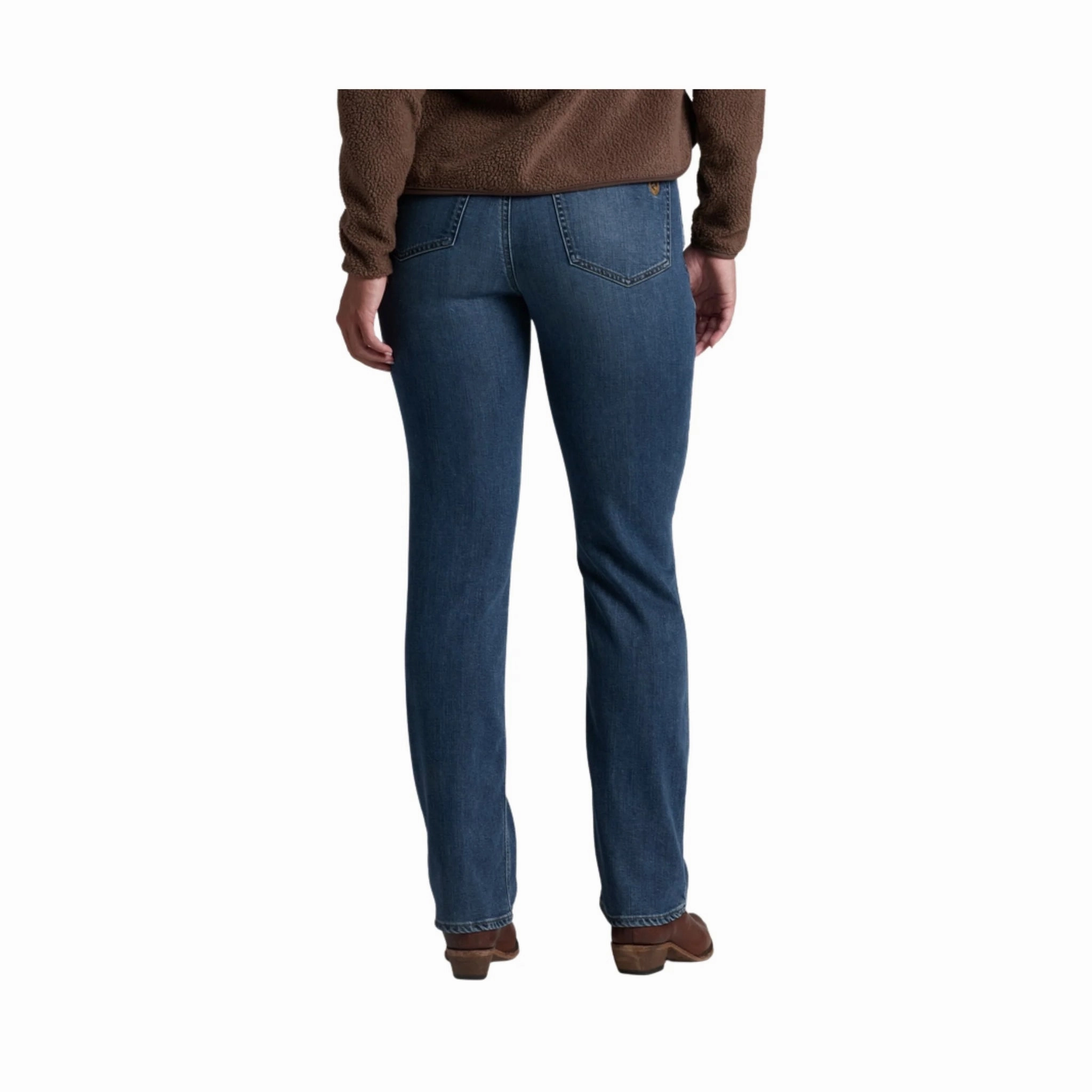 Sustainable Beach Day Sleek Silhouette Kuhl Women's Kontour Form Straight Denim - Midnight Fade