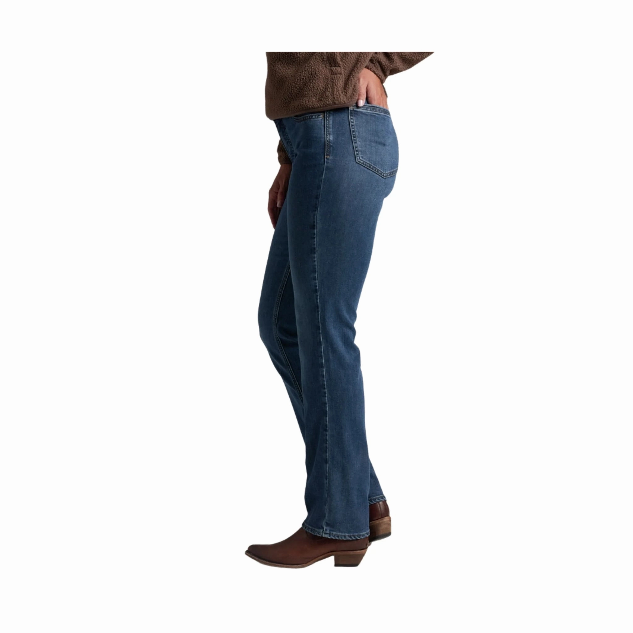 Simple Utility Seasonal piece Kuhl Women's Kontour Form Straight Denim - Midnight Fade