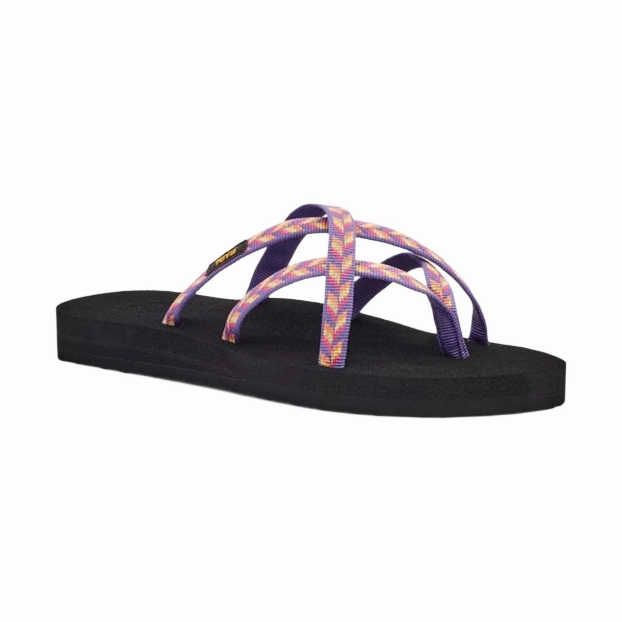 Teva Women's Olowahu Sandal -Retro Geometric Pink Market Walk