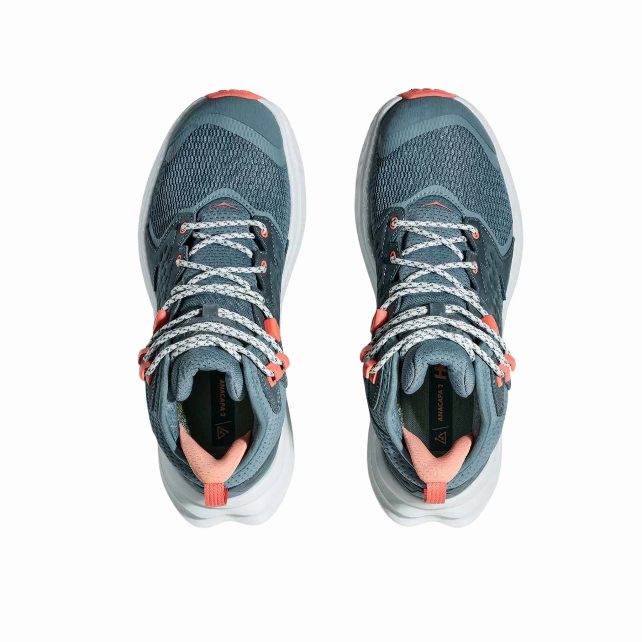 HOKA Women's Anacapa 2 Mid GTX Hiking Shoes - Mountain Fog/Droplet Bold Design