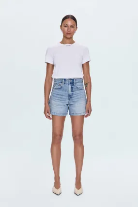 Saige High Rise Short - French Riviera Breathable Waistband Light Motion Fit