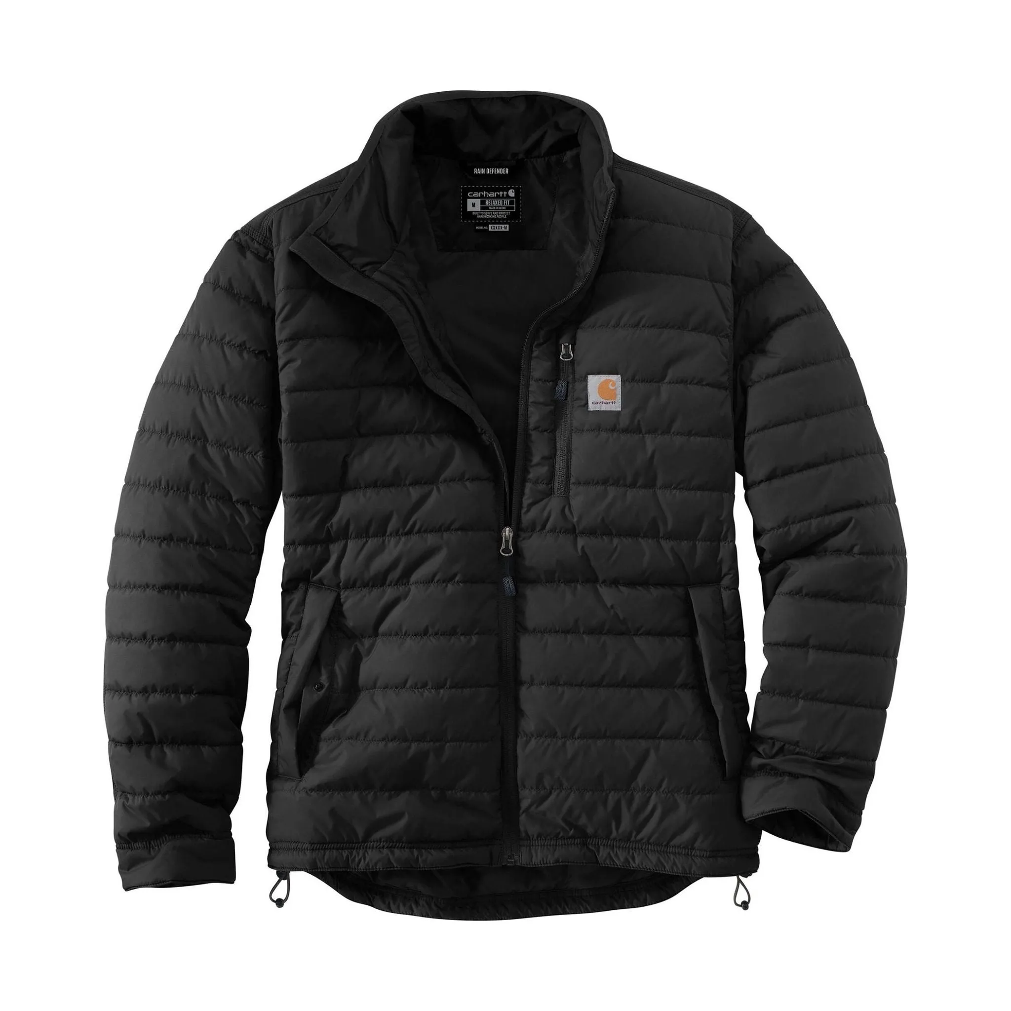 Friction Resistant Carhartt Men's Rain Defender? Relaxed Fit Lightweight Insulated Jacket - Black