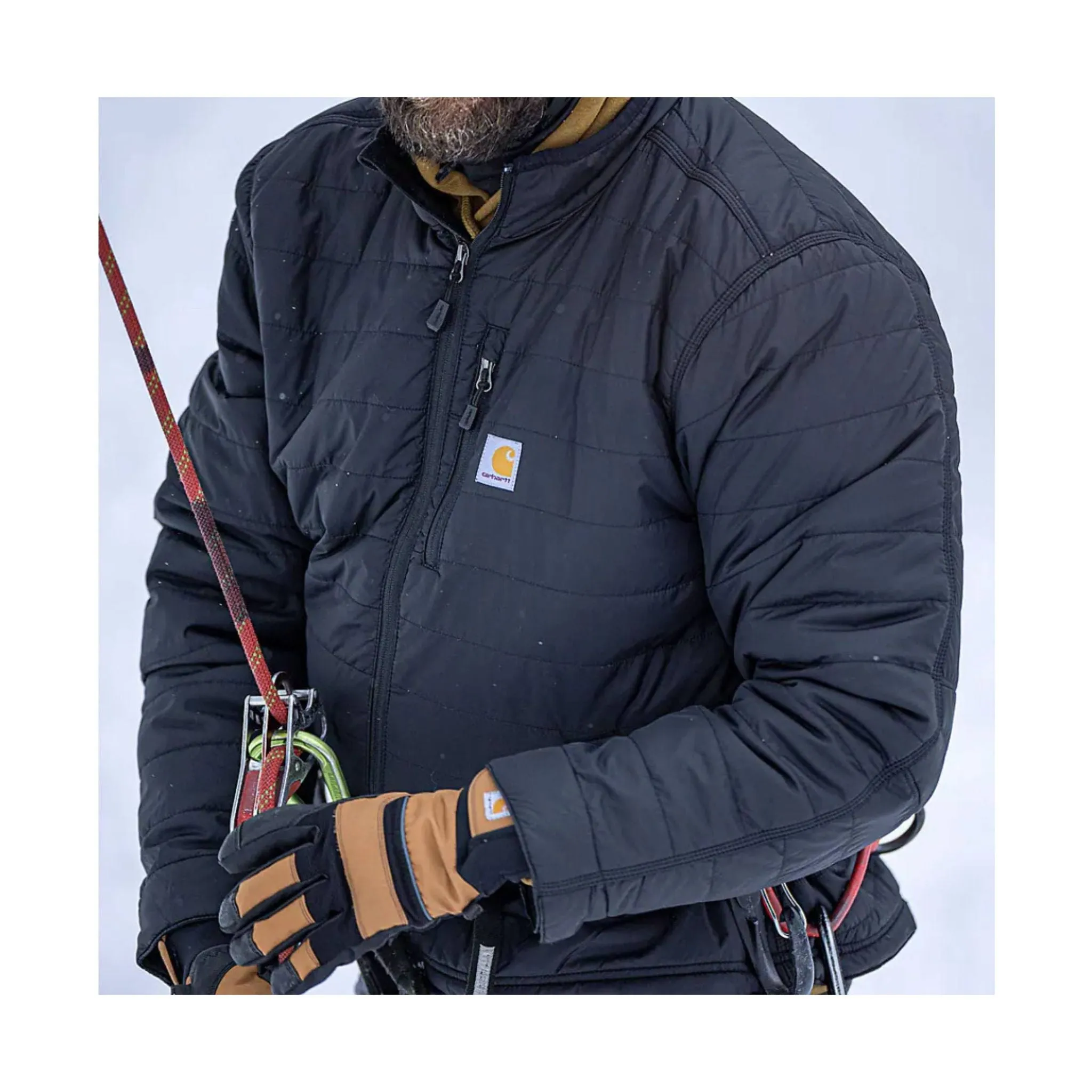 Carhartt Men's Rain Defender? Relaxed Fit Lightweight Insulated Jacket - Black Durable Color Retention