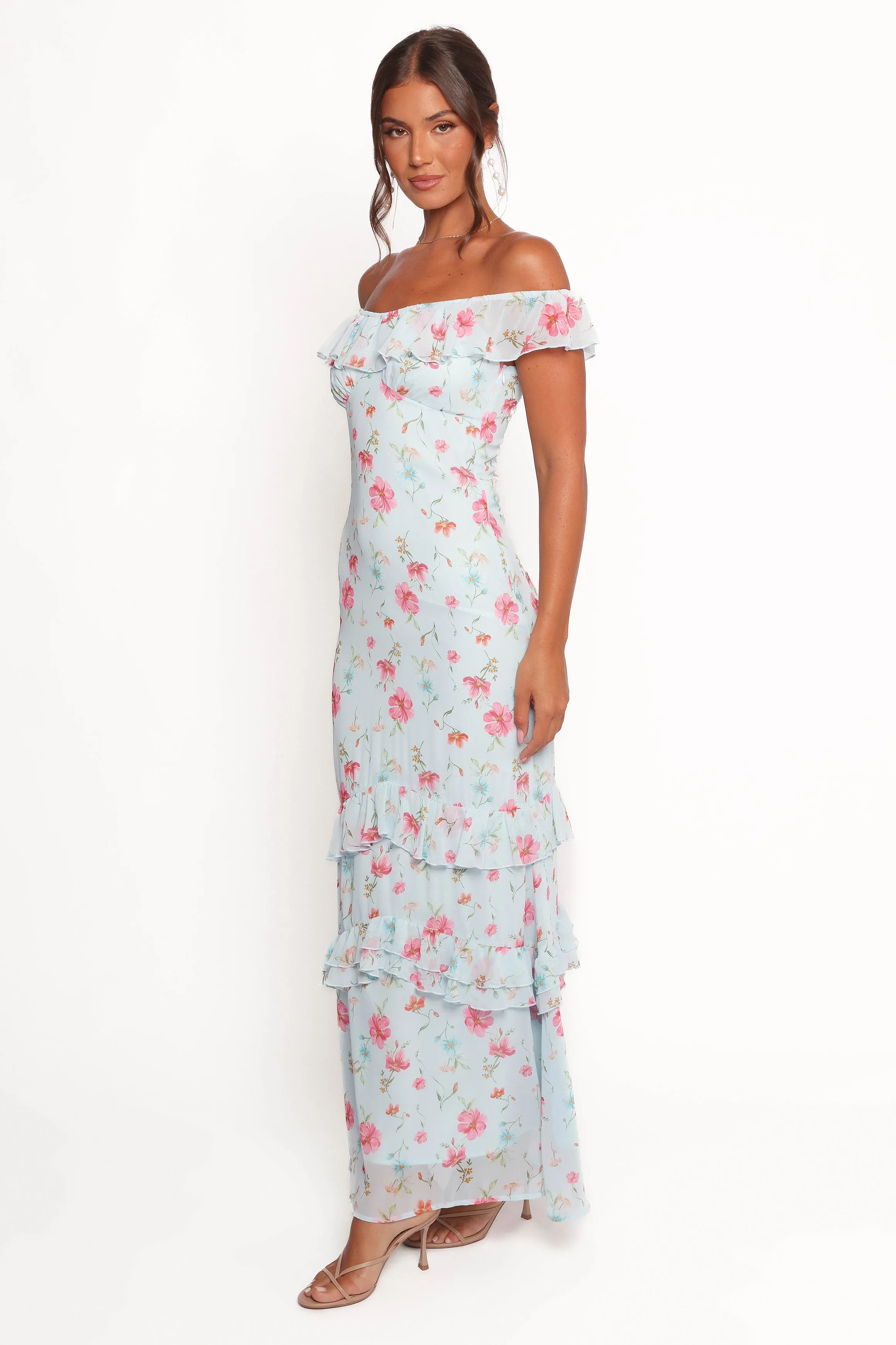 Simple Comfort Clean Comfort Irelynn Maxi Dress - Blue Floral