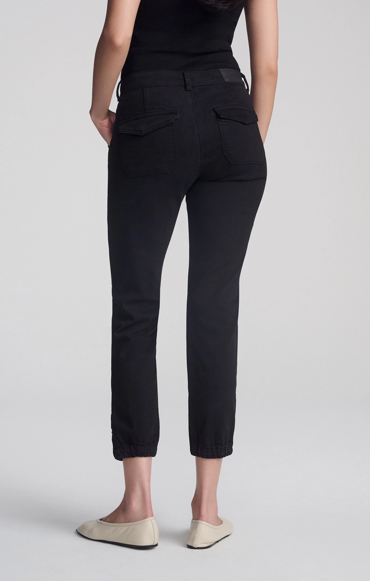 Versatile Waist Design IVY SLIM CARGO IN BLACK FLEX BLUE