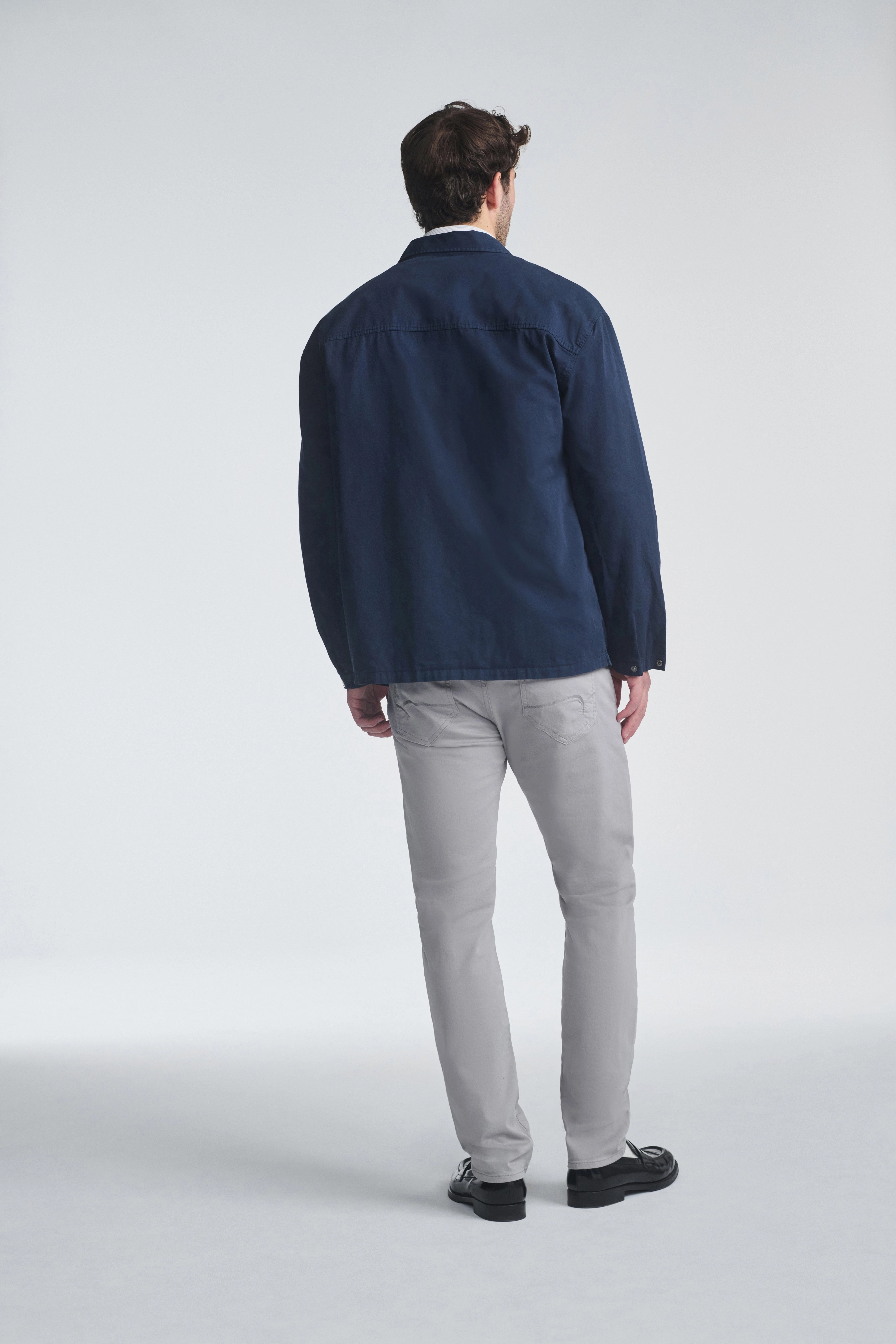 JAKE SLIM LEG IN IRON TWILL Wind Resistance