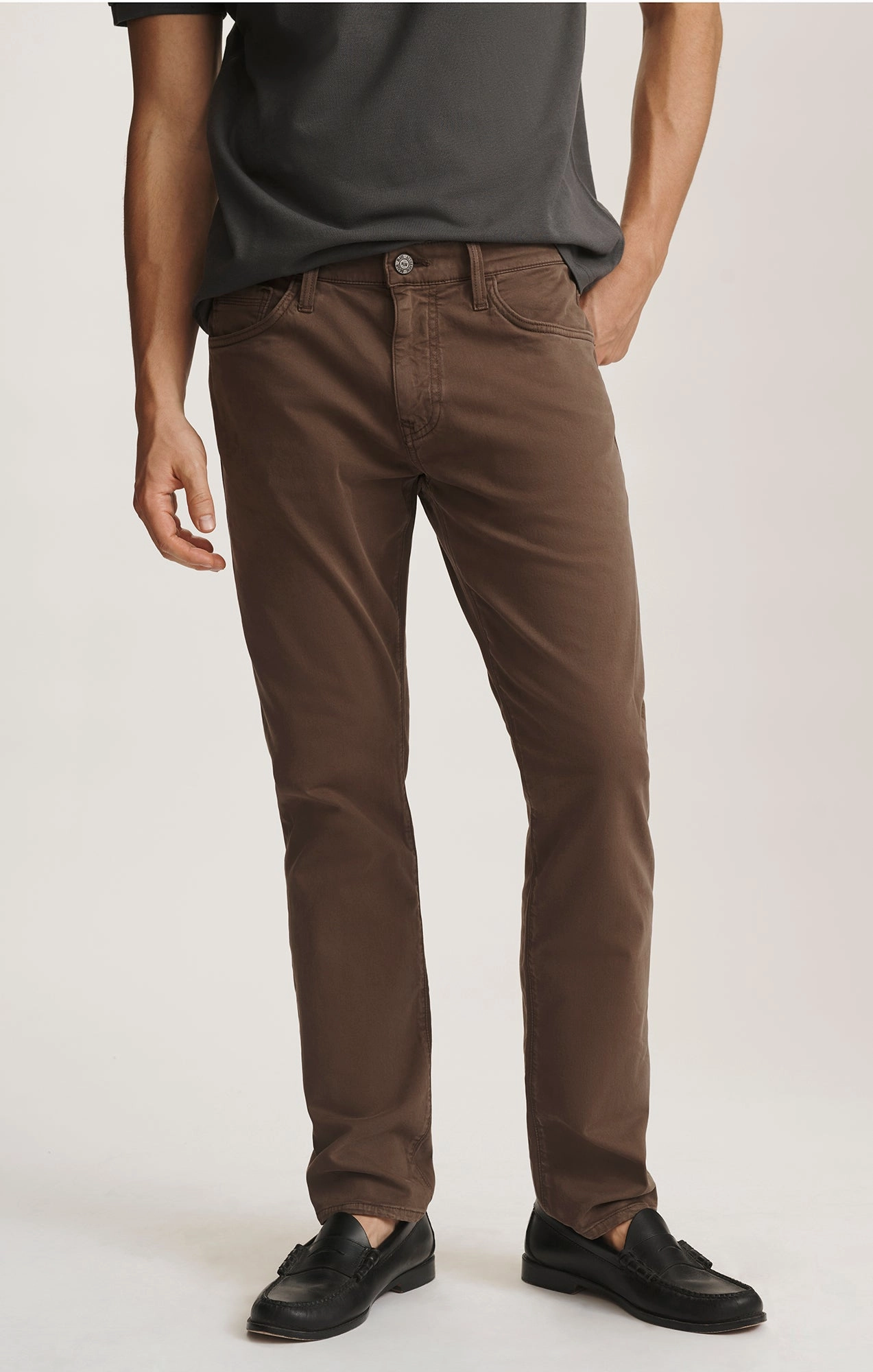 JAKE SLIM LEG IN SEAL TWILL No Fuss Bold Design