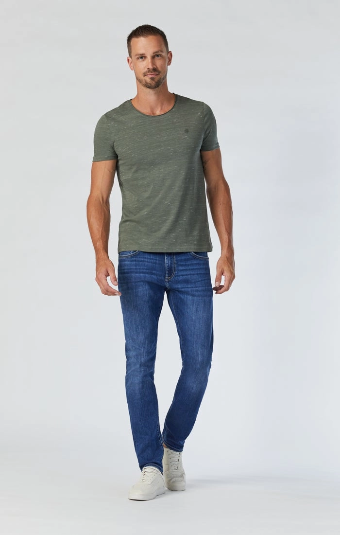 Casual Friday Urban Explorer JAKE SLIM LEG JEANS IN INDIGO BRUSHED WILLIAMSBURG