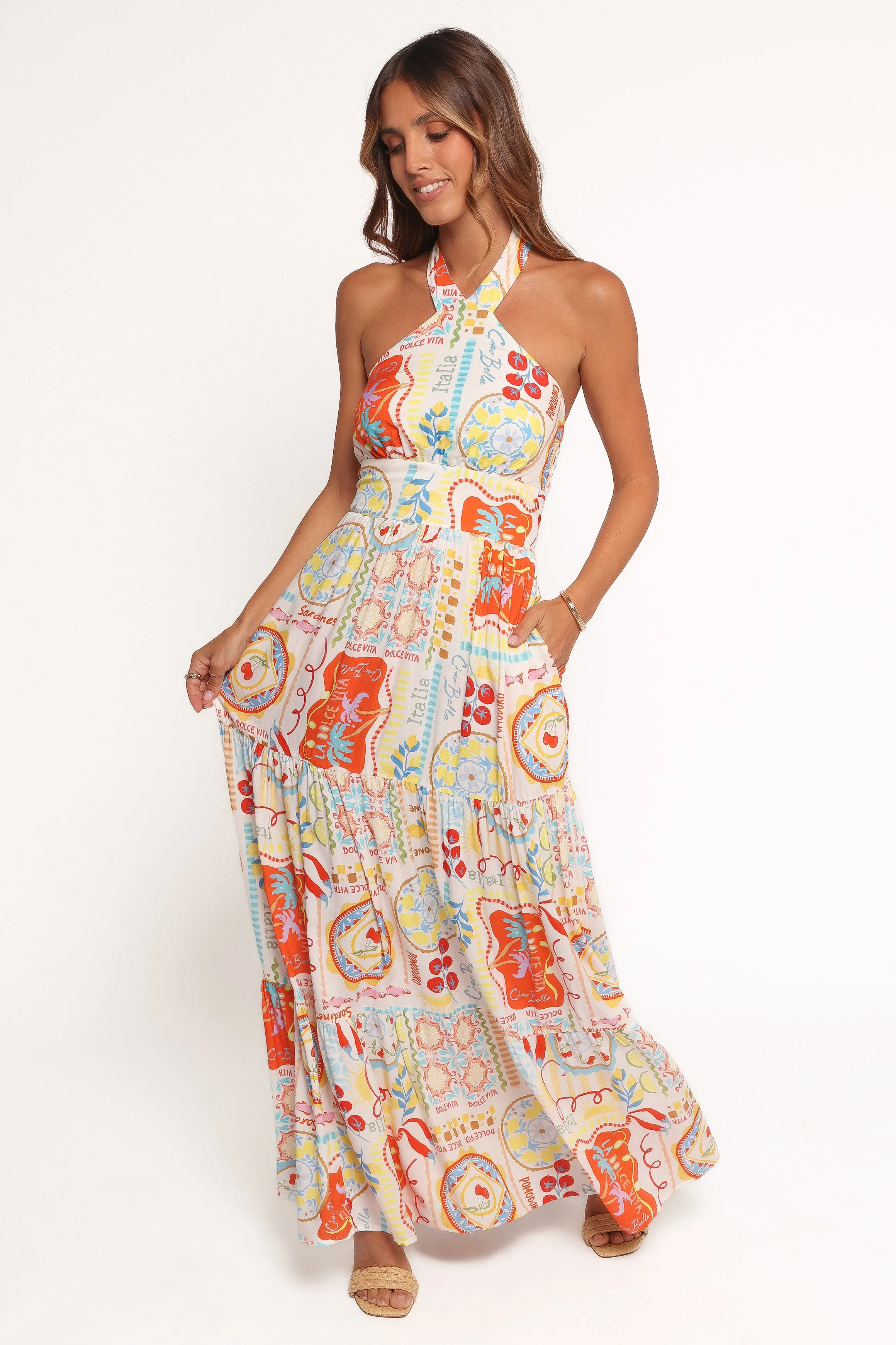 Jelena Maxi Dress - Aelia Print Relaxed day dress