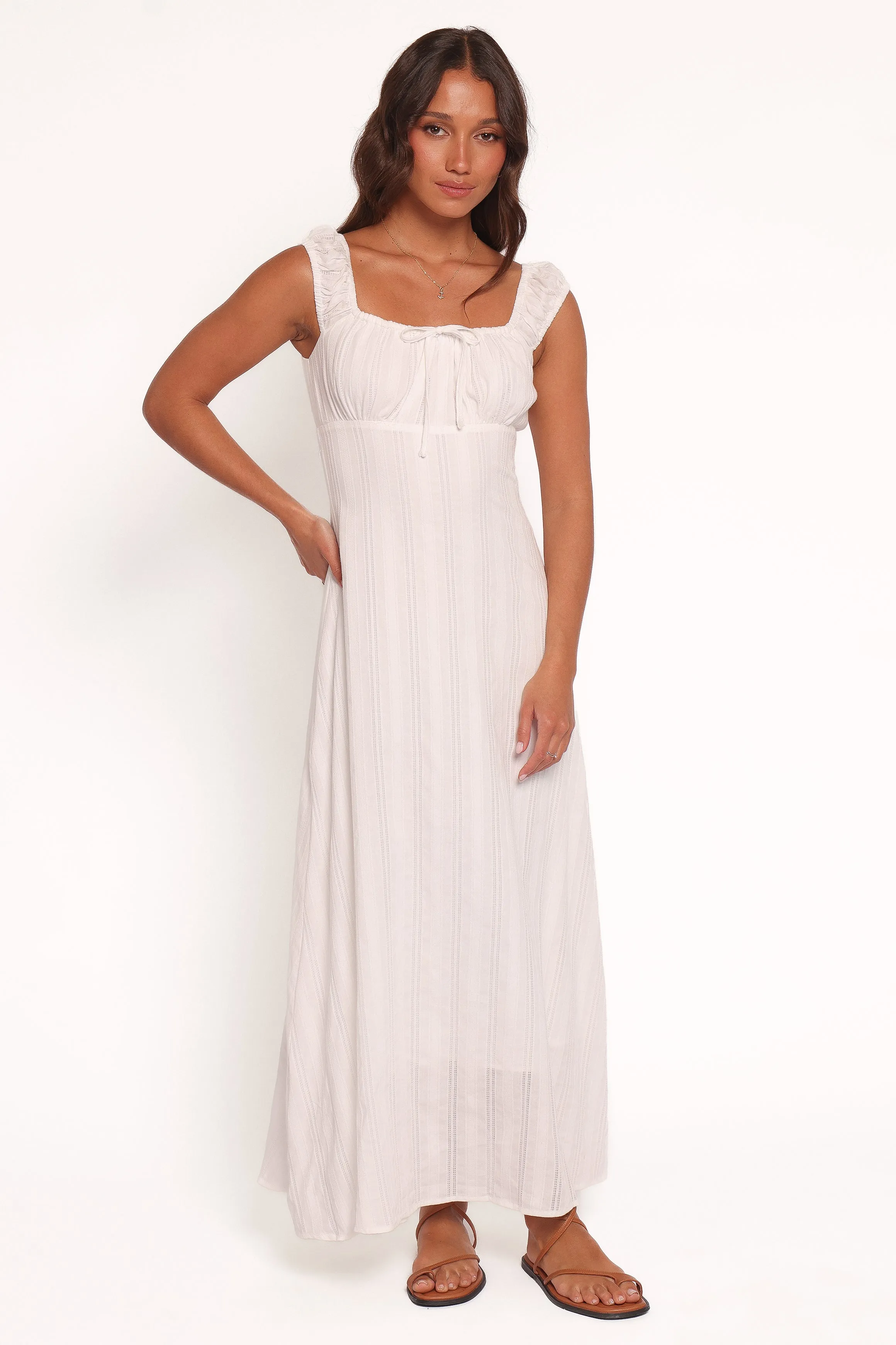 Basic Shape Jessalyn Maxi Dress - White