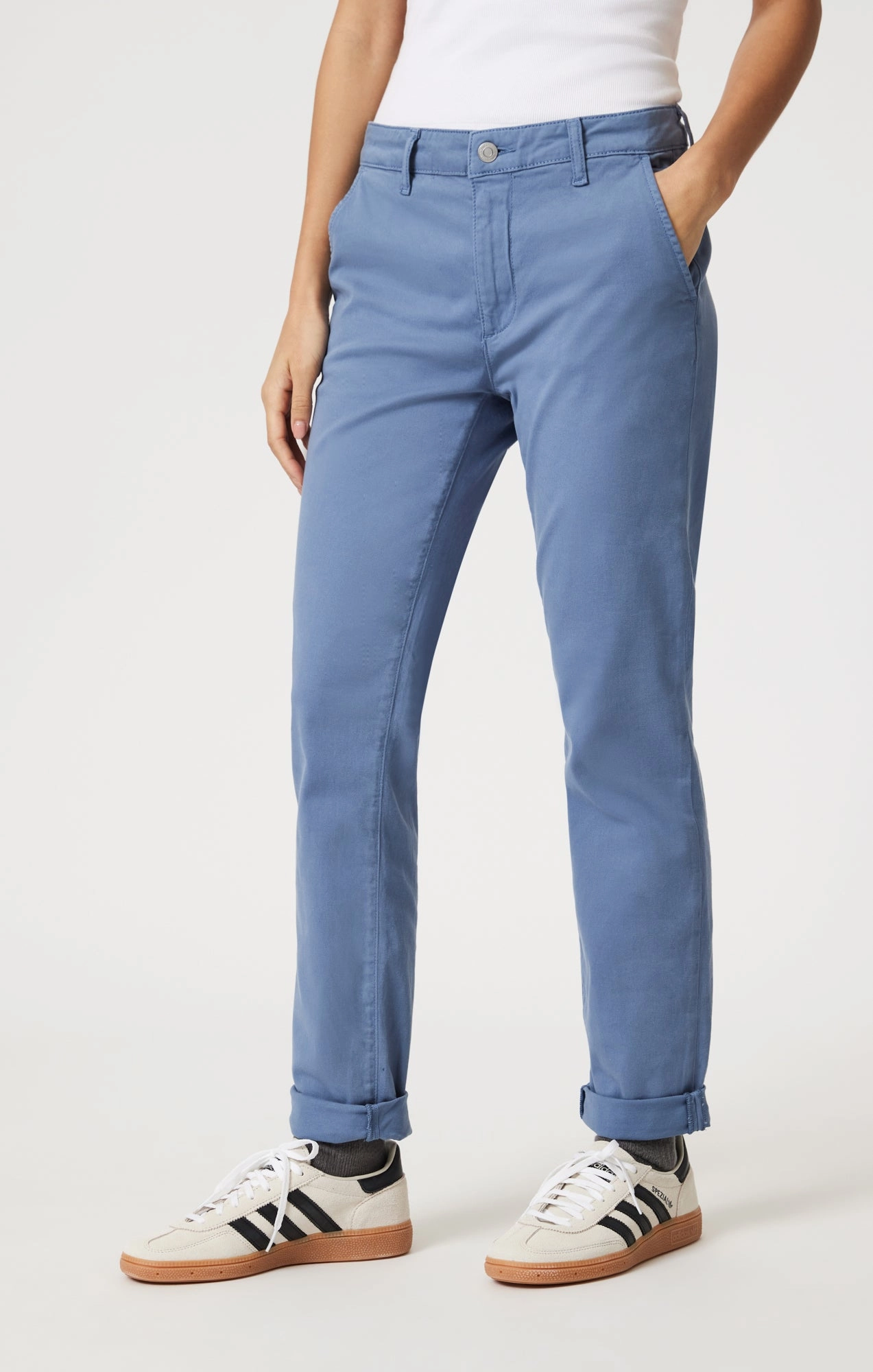 Soft Texture KATHLEEN SLIM BOYFRIEND CHINO IN RIVIERA CASUAL TWILL