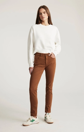 Teen Outfit Nature Lover Unisex Wear KATHLEEN SLIM BOYFRIEND IN CAMEL FLEX BLUE