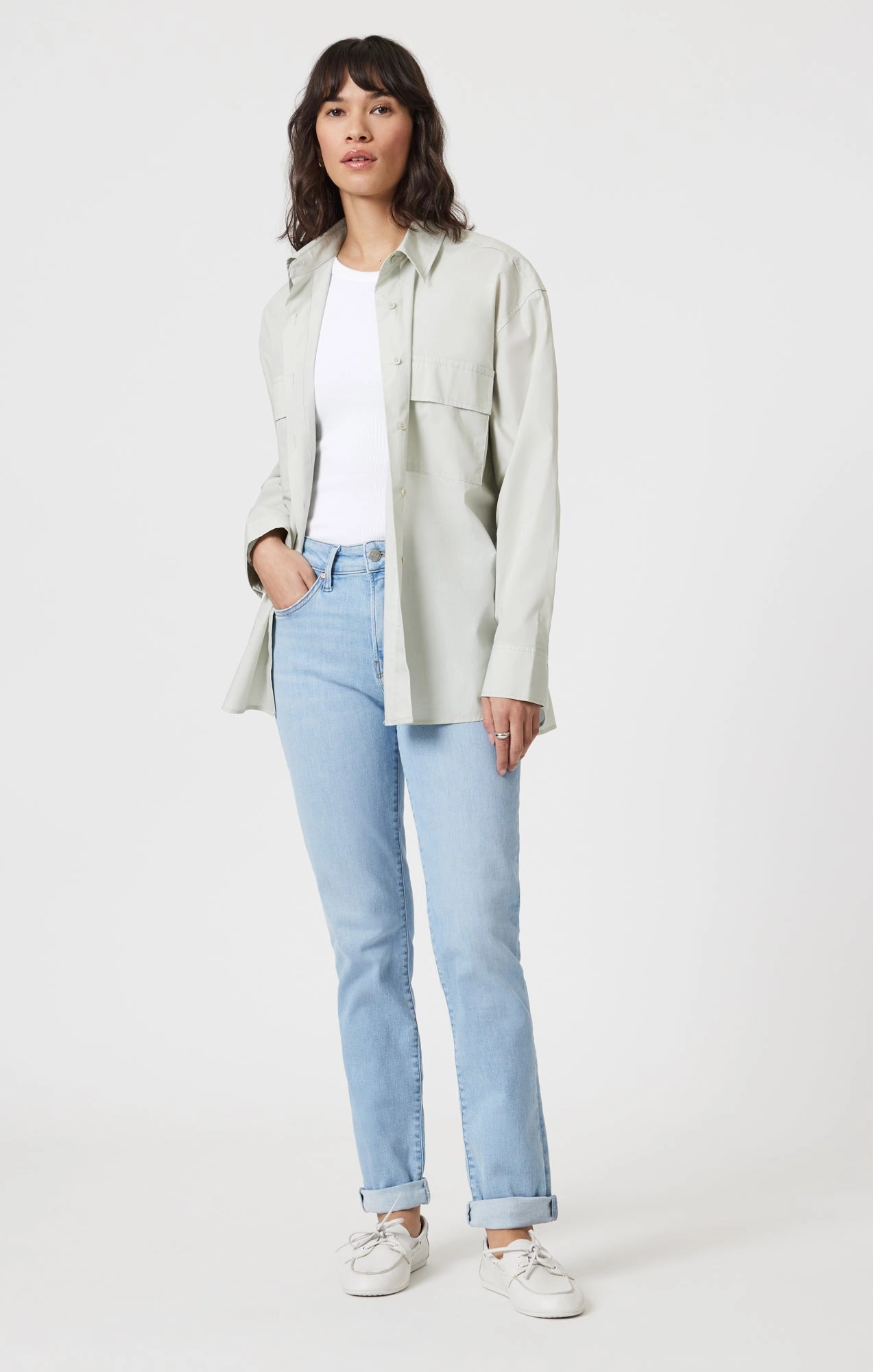 Foundation Wear KATHLEEN SLIM BOYFRIEND IN LIGHT BLUE FLEX BLUE