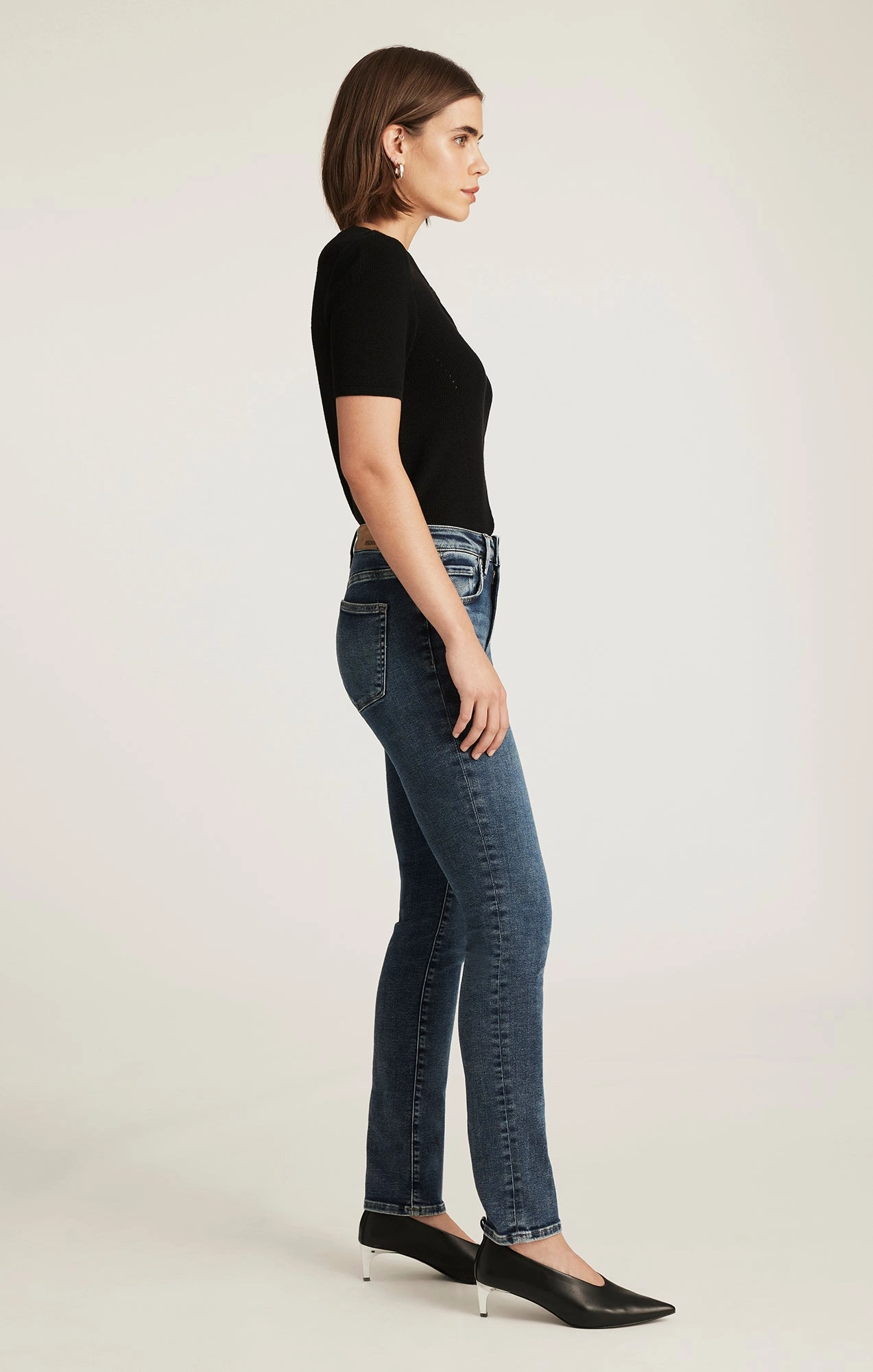 Affordable Autumn Days Breathable KATHLEEN SLIM BOYFRIEND IN USED BRUSHED FEATHER BLUE