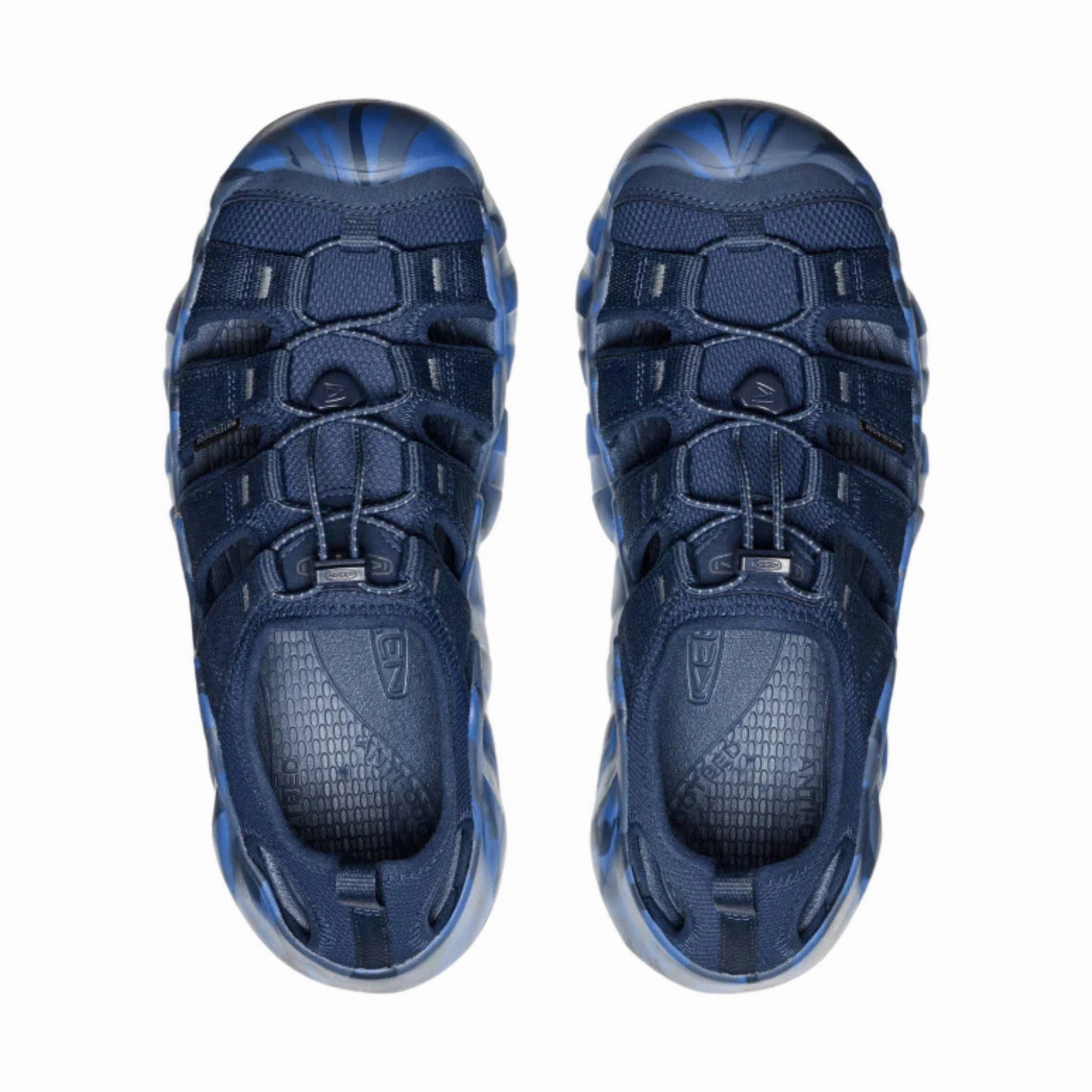 All-day Casual Footwear Beach Ready KEEN Men's Hyperport H2 Sandal - Naval Academy/Swirl