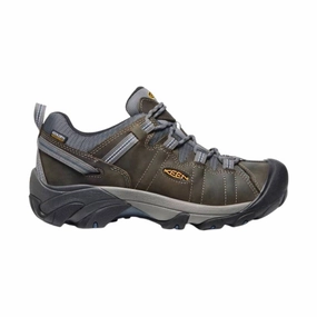 KEEN Men's Targhee II Waterproof - Gargoyle/ Midnight Navy Supportive frame Comfy Fit