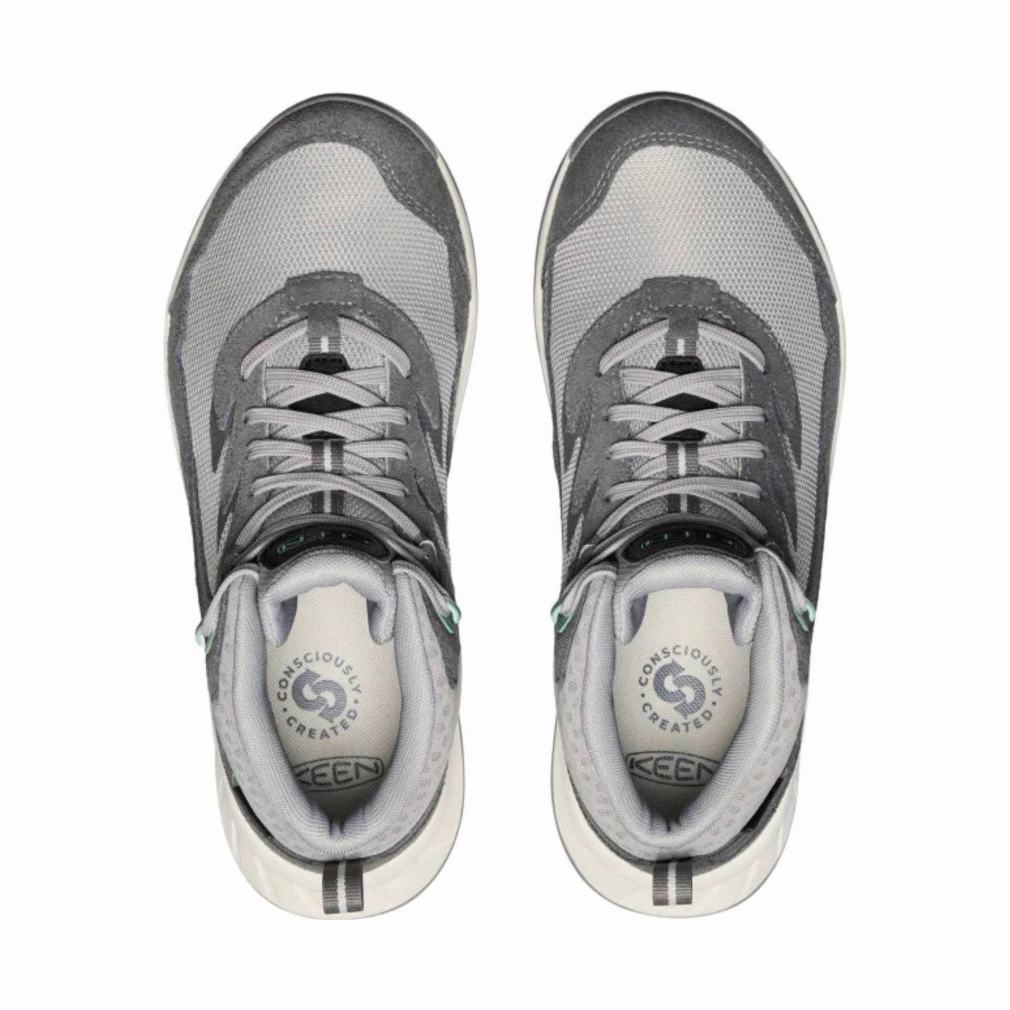 KEEN Women's Hightrail Waterproof Hiking Boots - Alloy/Lichen High Traction All Day Wear