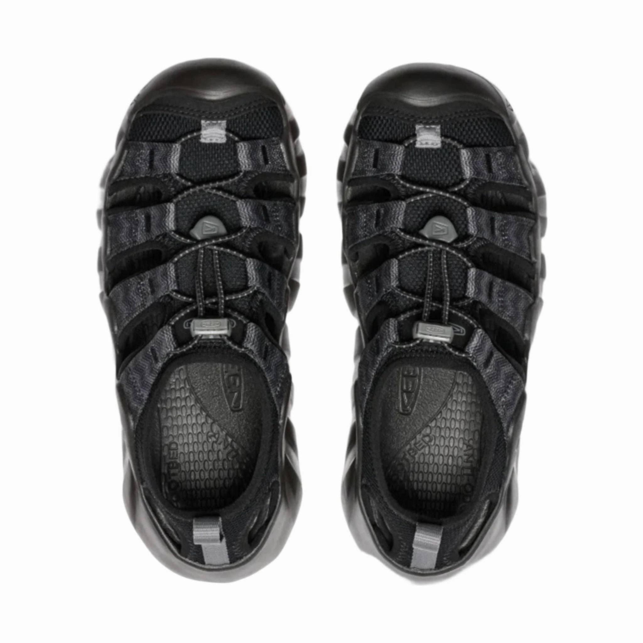 KEEN Women's Hyperport H2 Sandal - Black/Steel Grey Leg Ease