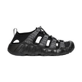 Slip Resistant Sole KEEN Women's Hyperport H2 Sandal - Black/Steel Grey