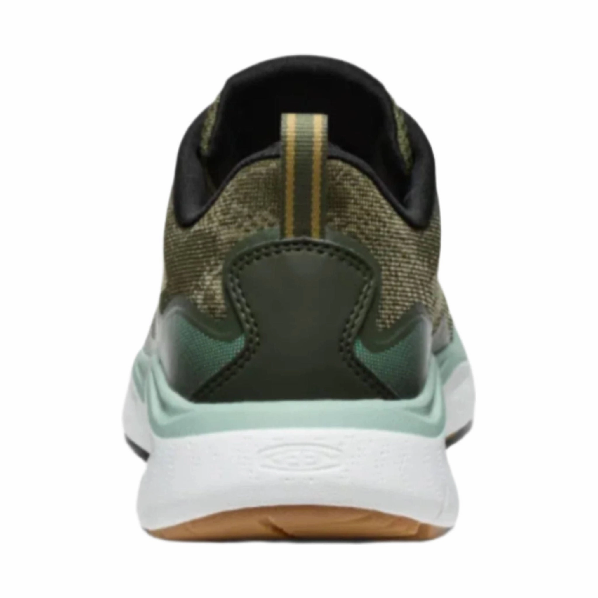 Enhanced Flex Zones Retro Style Keen Women's Leiki Waterproof Hiking Shoe - Winter Moss/Granite Green