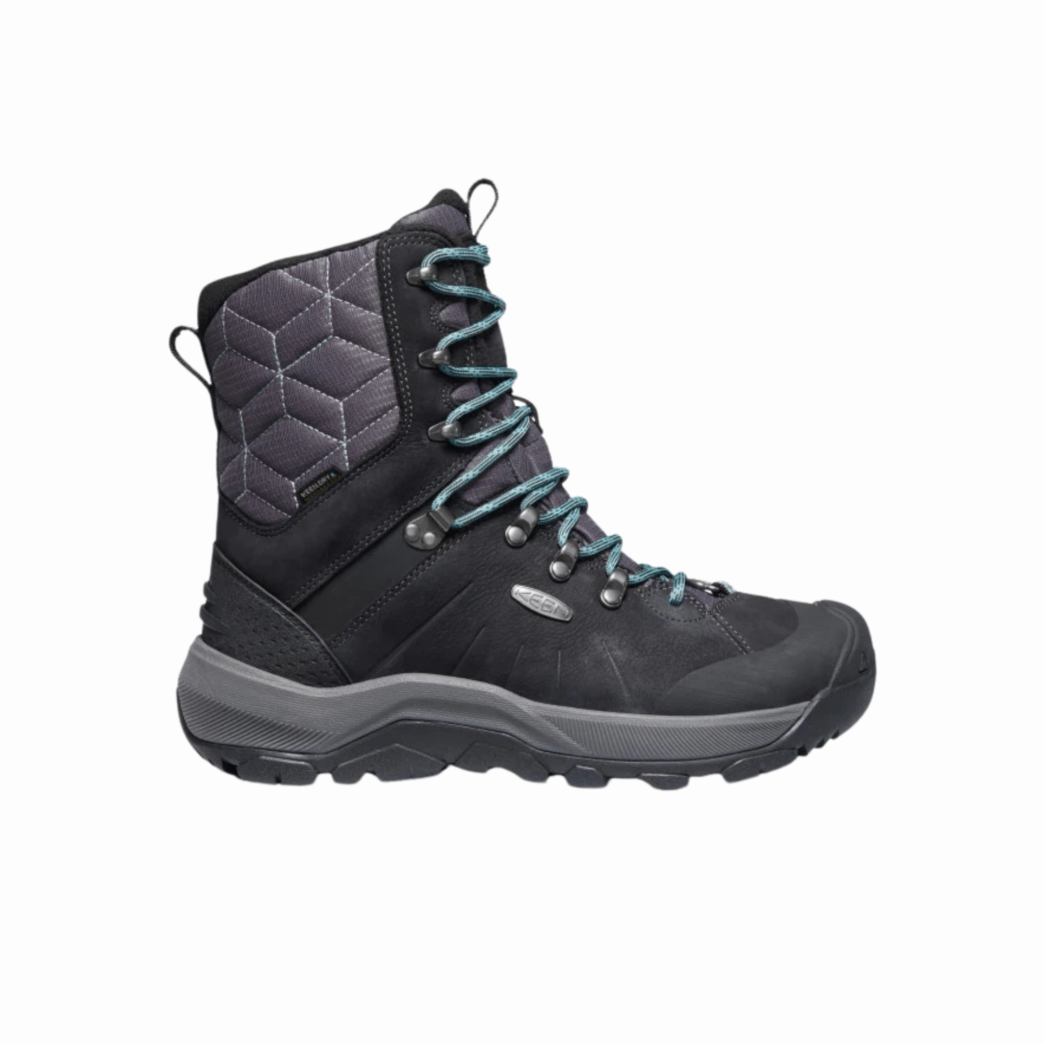 KEEN Women's Revel IV High Polar Waterproof Winter Boots - Black/North Atlantic FINAL SALE Functional Build
