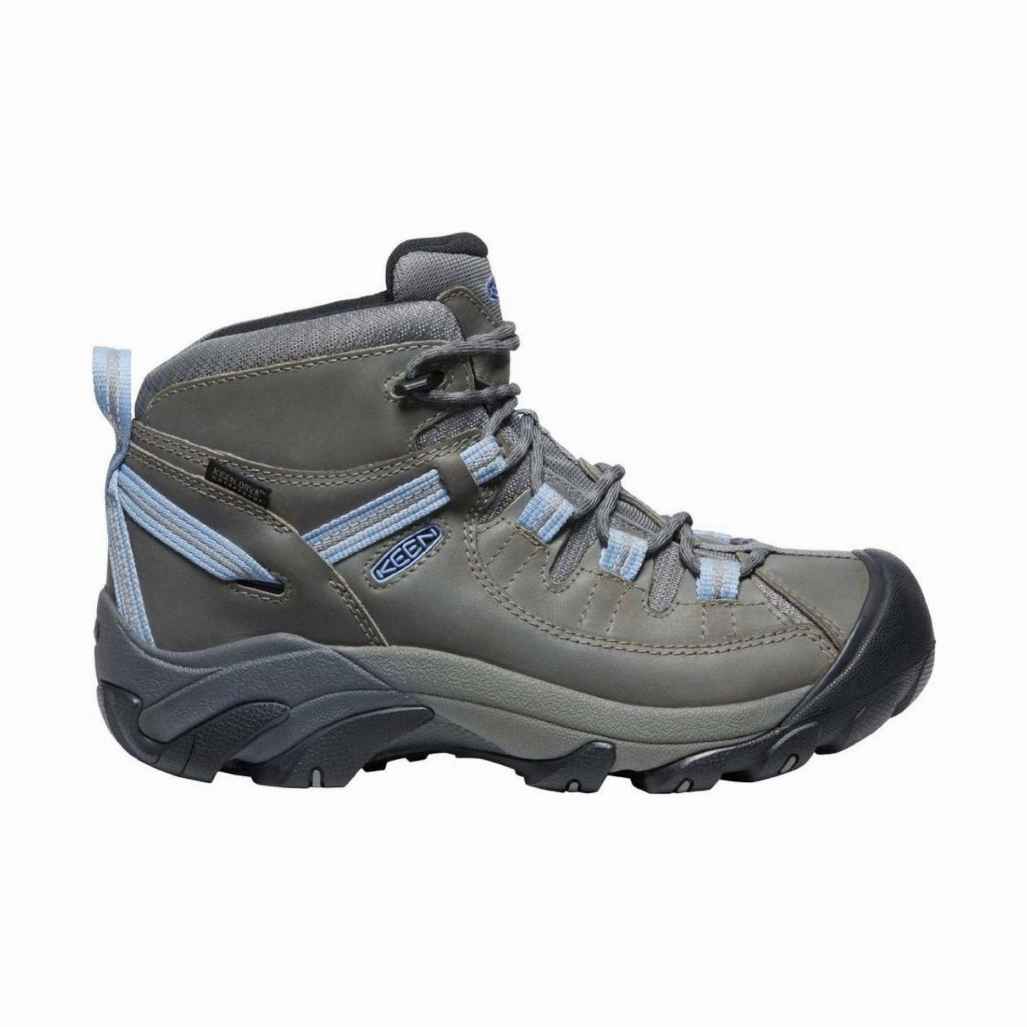 Shock   Absorbing Midsole Comfort Lining Urban Commute KEEN Women's Targhee II Mid Waterproof Boot - Steel Grey
