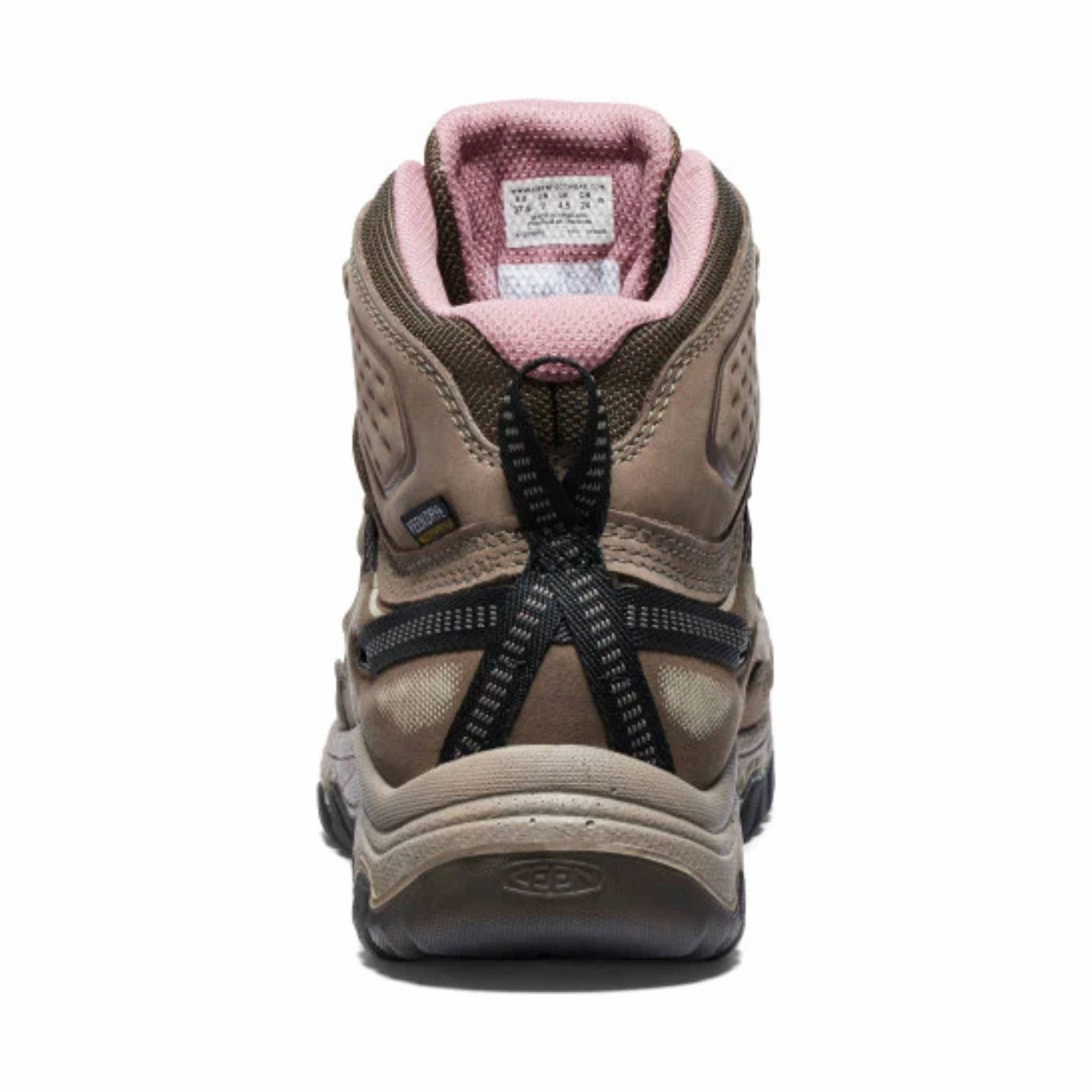 KEEN Women's Targhee IV Mid Waterproof Hiking Boot - Brindle/Nostalgia Rose Performance Wear