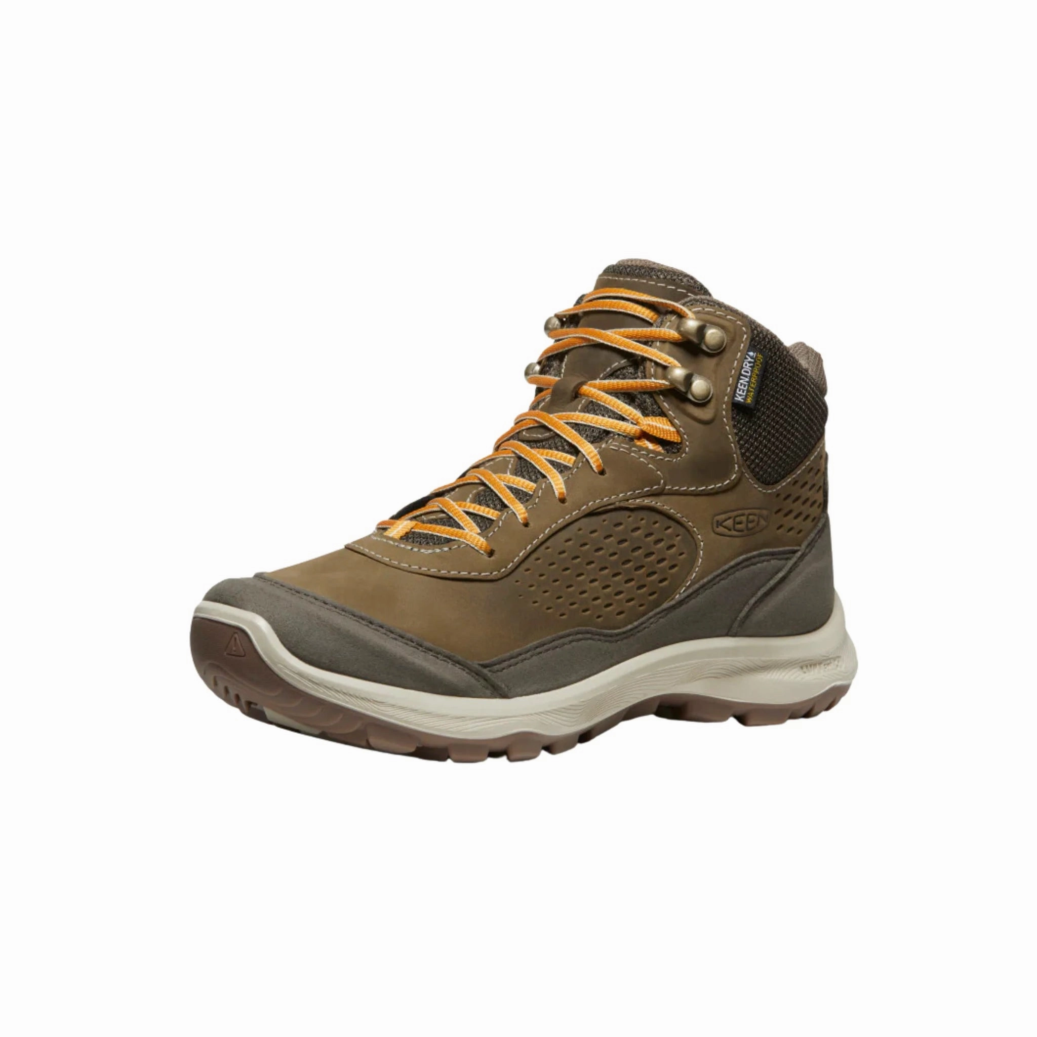 Sleek Construction Abrasion resistant KEEN Women's Terradora Explorer Waterproof Boots - Canteen/Curry