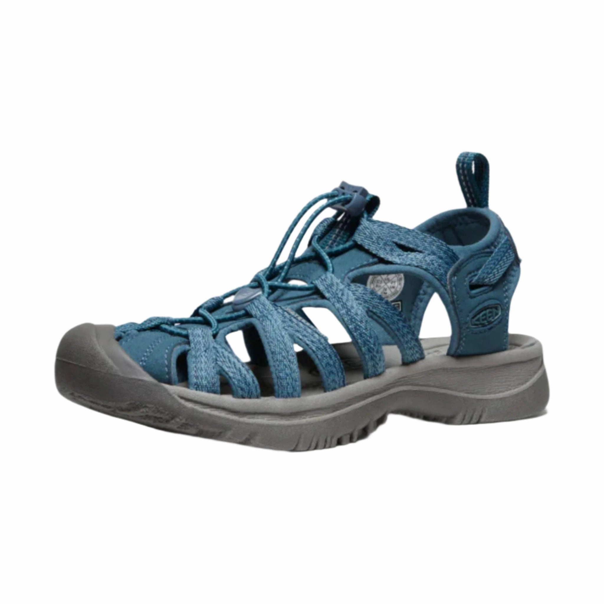 KEEN Women's Whisper Sandal - Smoke Blue Molded Arch Contour