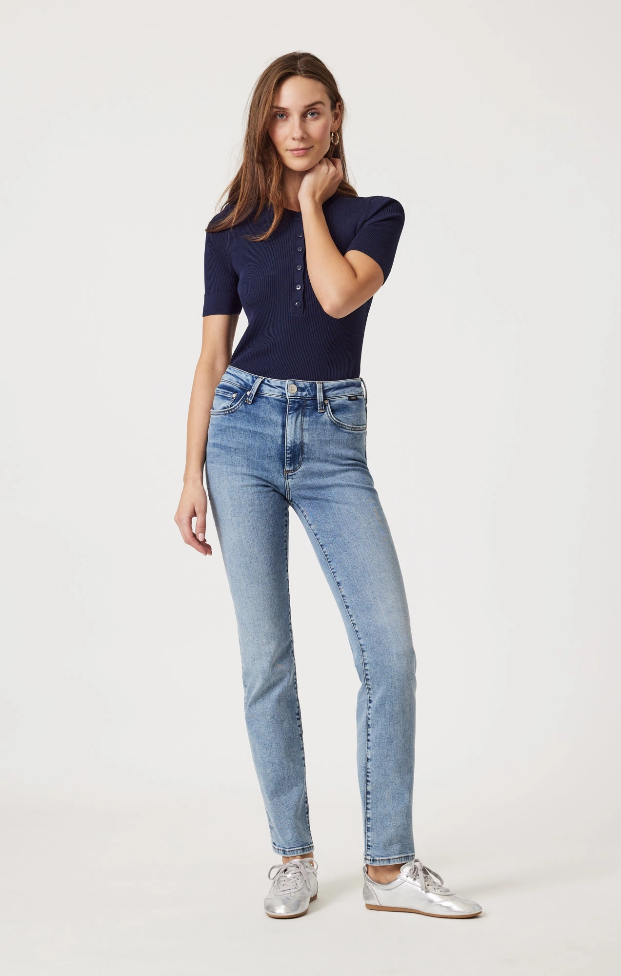 Morning Stroll Professional Wear Brunch Outfit Breathable Lining System KENDRA STRAIGHT LEG IN LIGHT BRUSHED TRIBECA