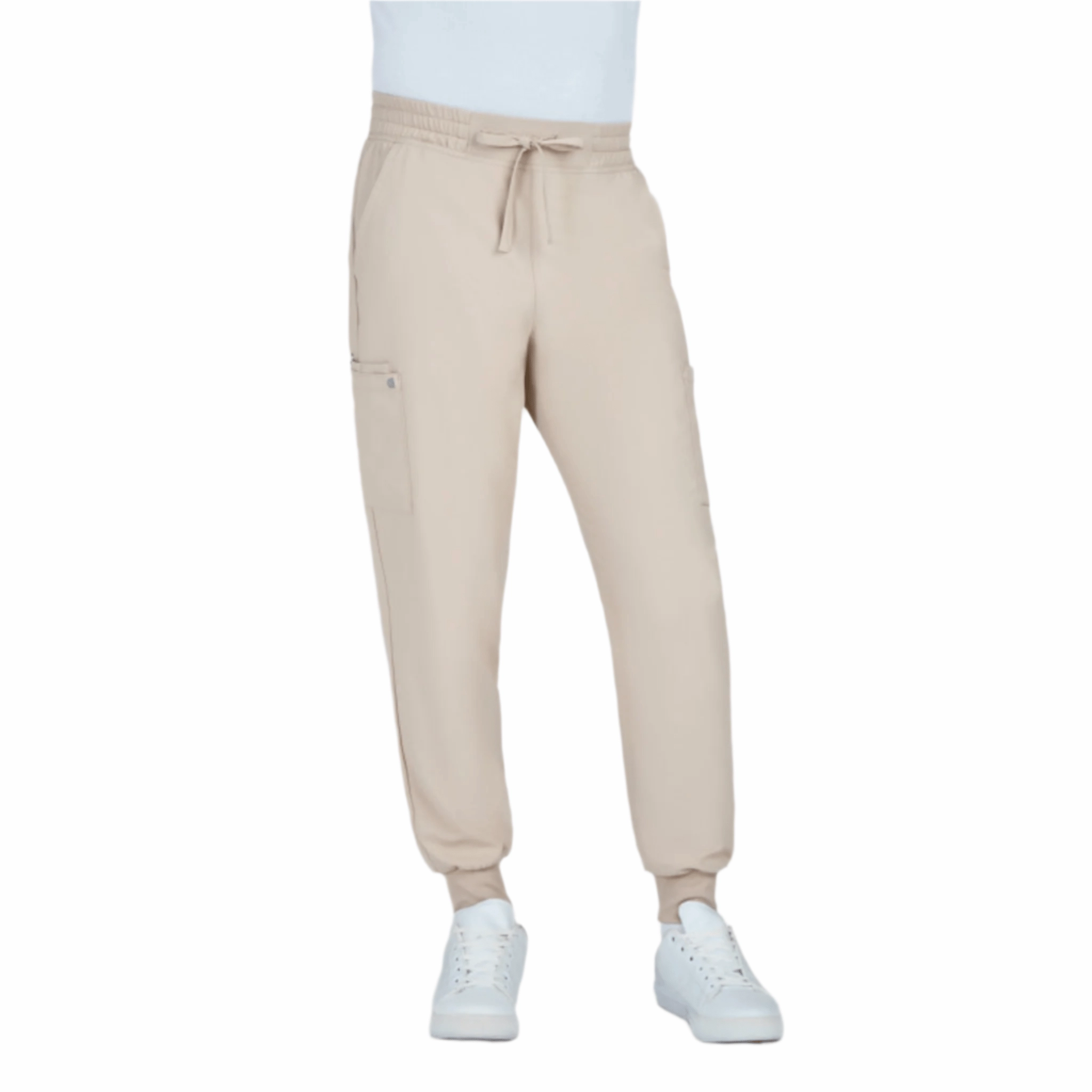 Effortless Layer Static free Koi Men's Connective Jogger Scrub Pant - Khaki