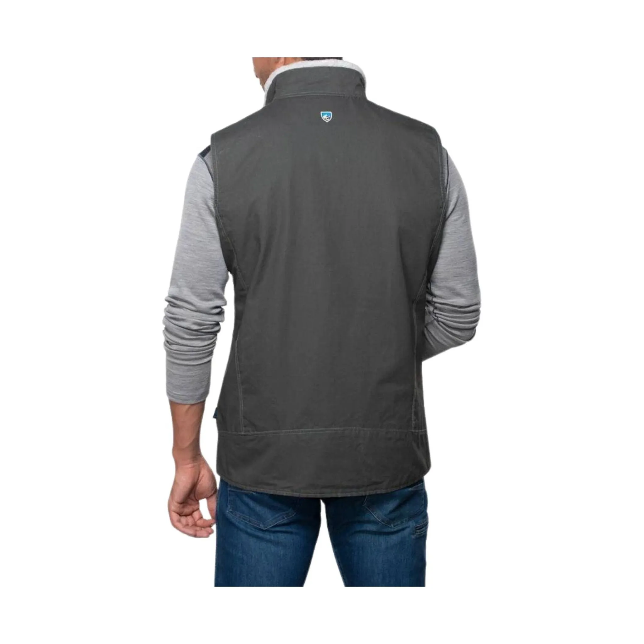 Morning Commute Gear PFC Free Waterproofing Kuhl Men's Burr Vest Lined - Gunmetal