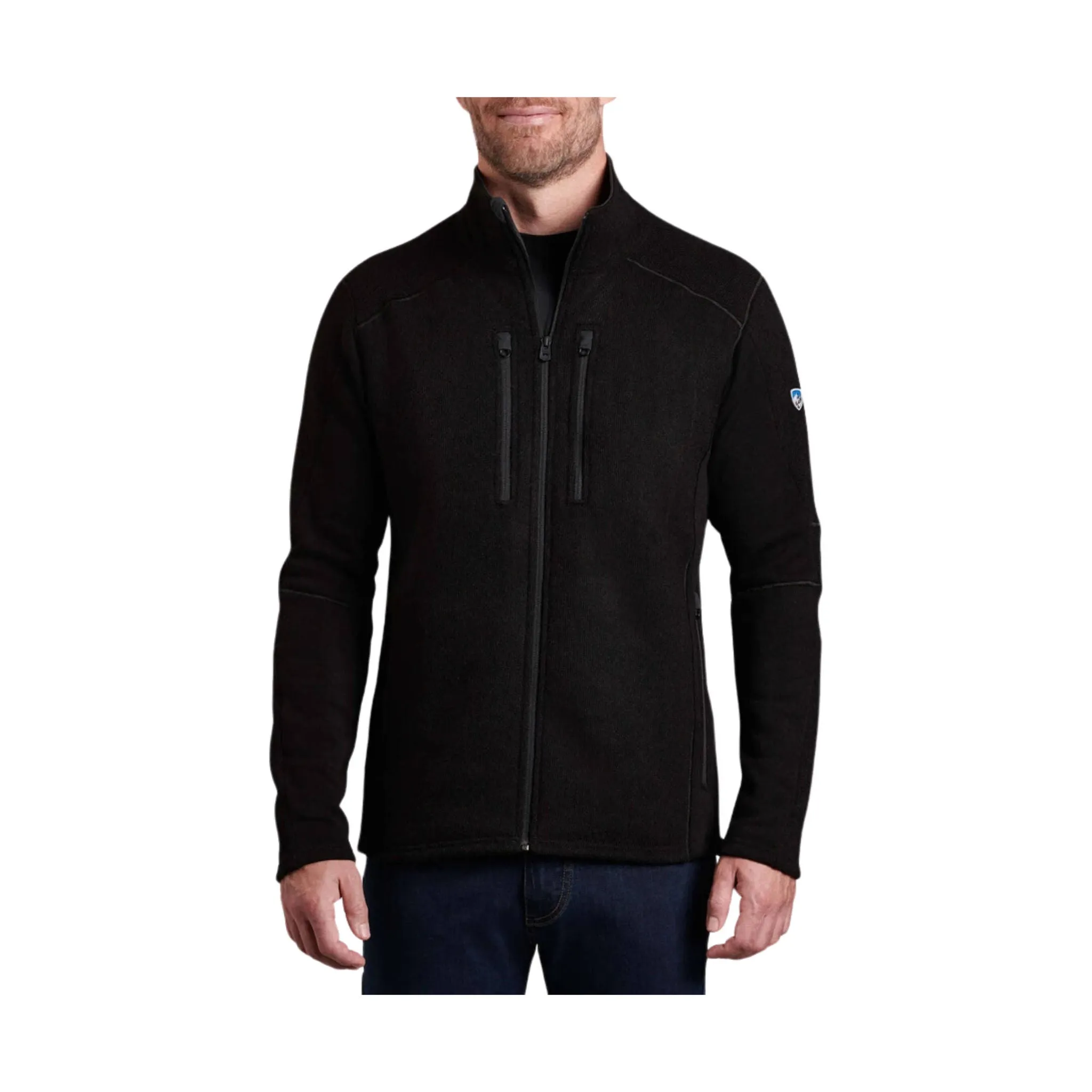 TapedZippers Convertible Cuff System Kuhl Mens Interceptr Full Zip - Black