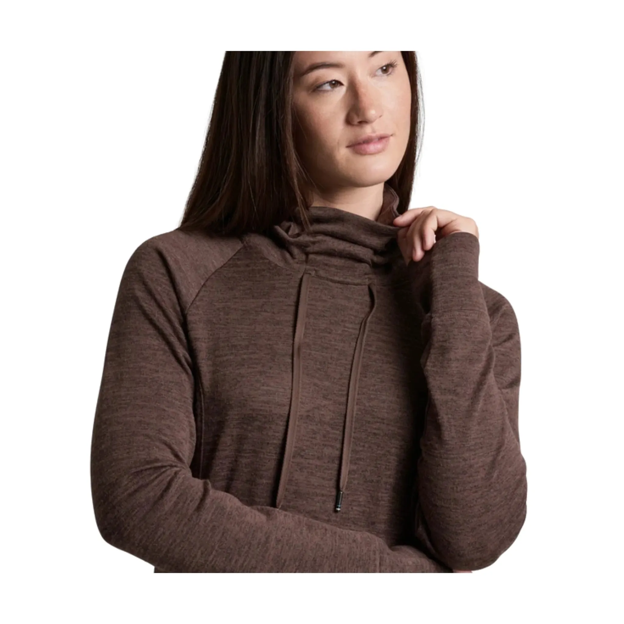 Comfortable Hoodie Kuhl Women's Elia Pullover - Coffee