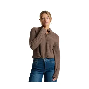 kids Kuhl Women's Fireside Henley Sweater - Coffee
