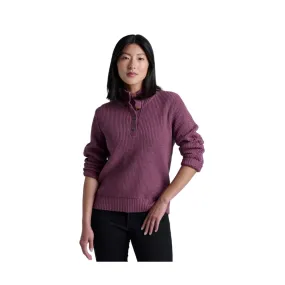 Comfort Wear product urban fashion sense Kuhl Women's Fireside Henley Sweater - Mauve
