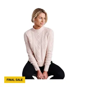 Outdoor Fit Kuhl Women's Helena Cable Sweater - Rose Quartz