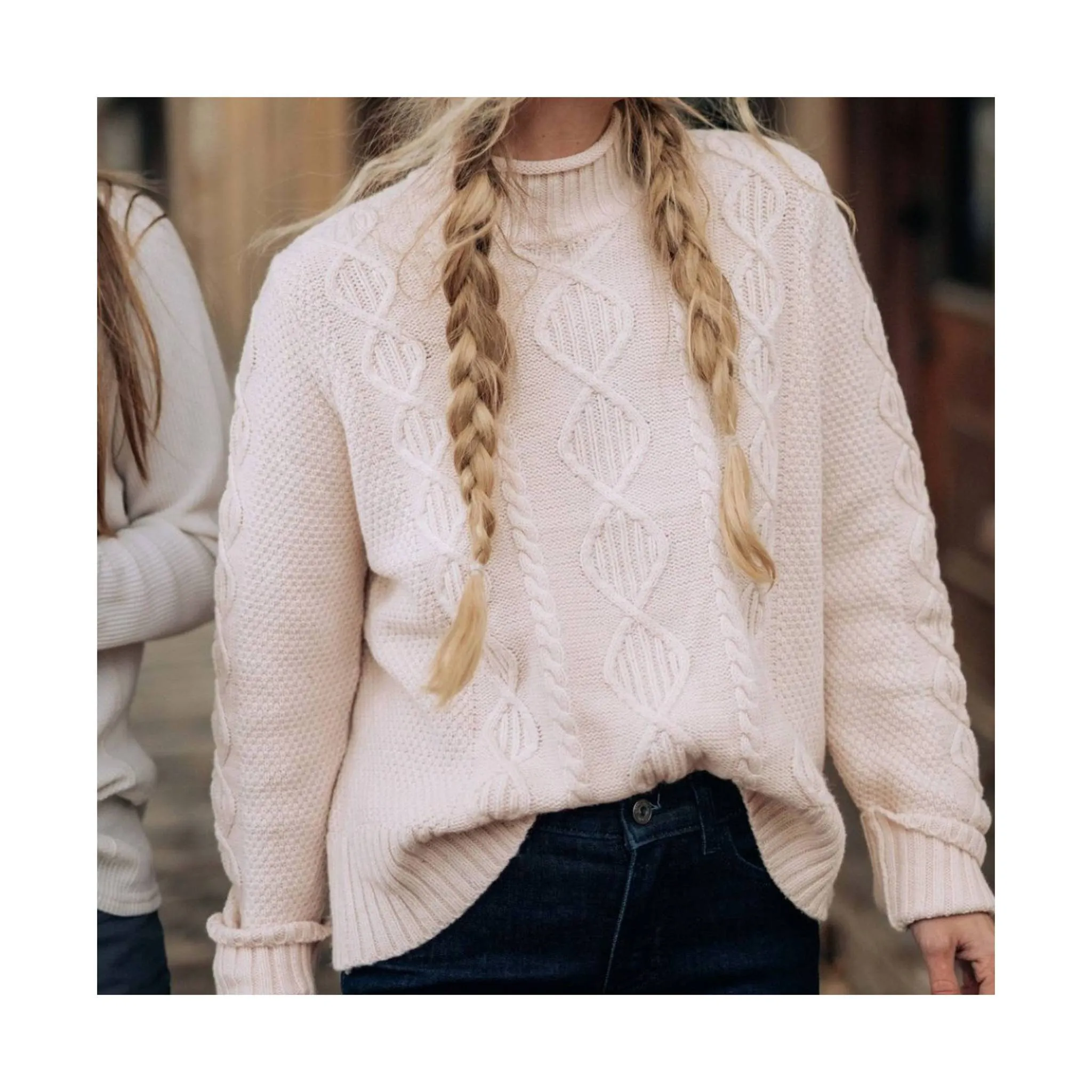 Kuhl Women's Helena Cable Sweater - Rose Quartz fade resistance product safety