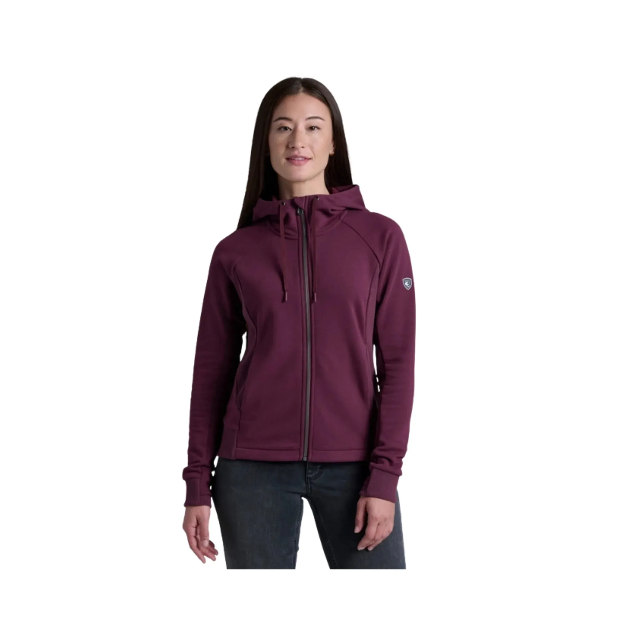 Kuhl Women's Karisma Full Zip Hoody - Winter Berry windproof