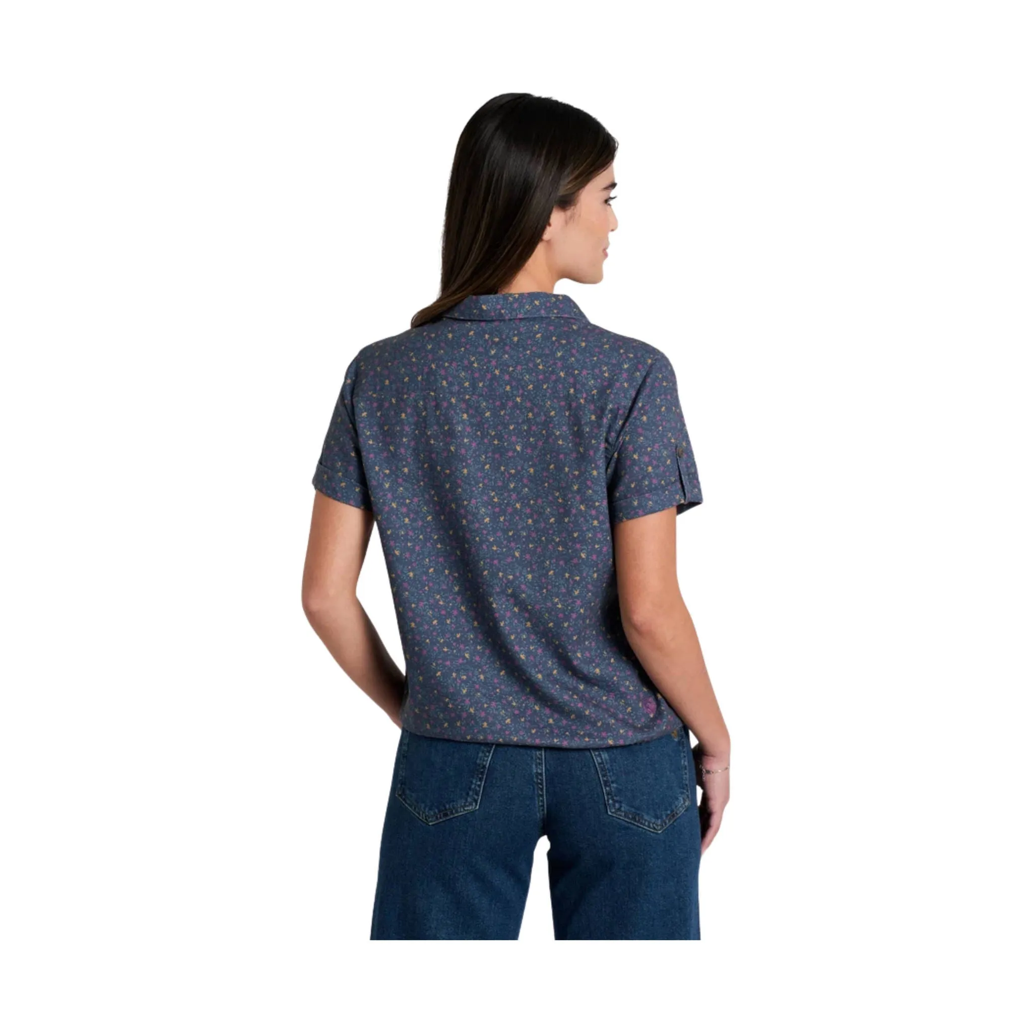 Kuhl Women's Liliana Short Sleeve - Indigo Orchid Eco friendly materials