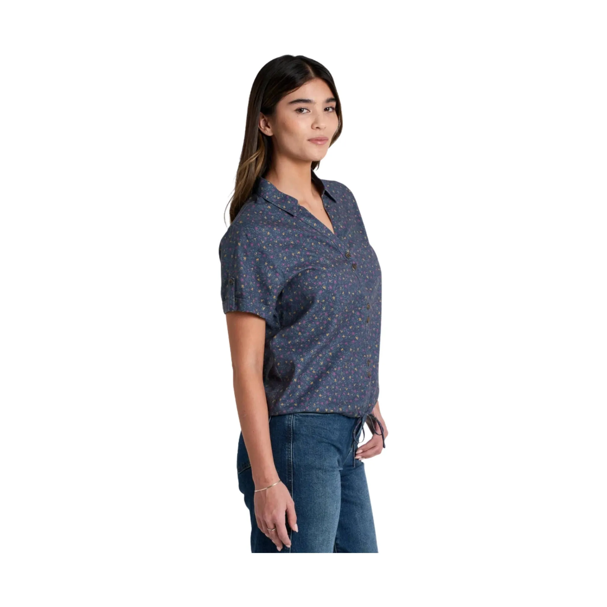 Basic Sweatshirt QuickReleaseFastenings Kuhl Women's Liliana Short Sleeve - Indigo Orchid