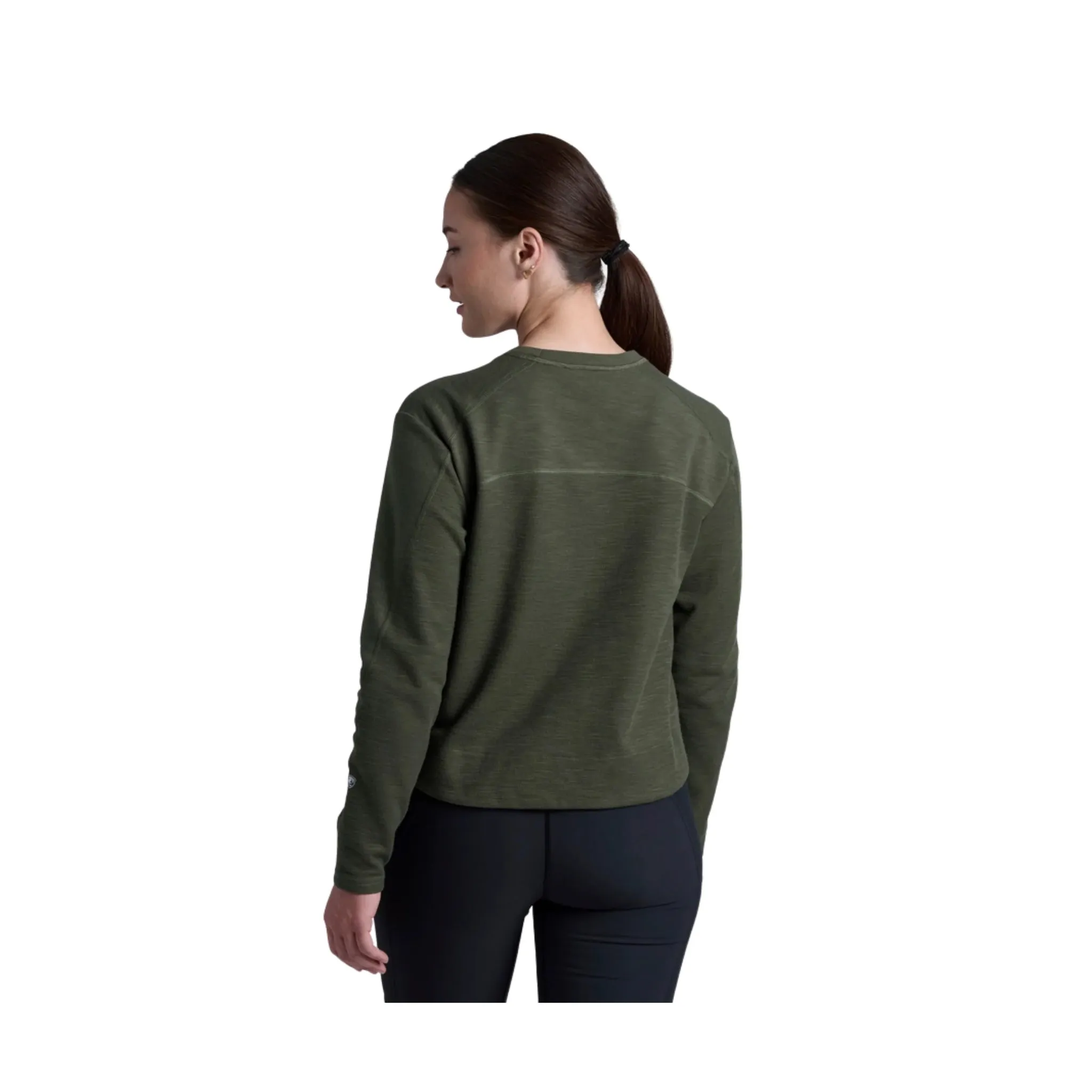Kuhl Women's Lola Pullover Sweatshirt - Dark Moss Cozy Essentials