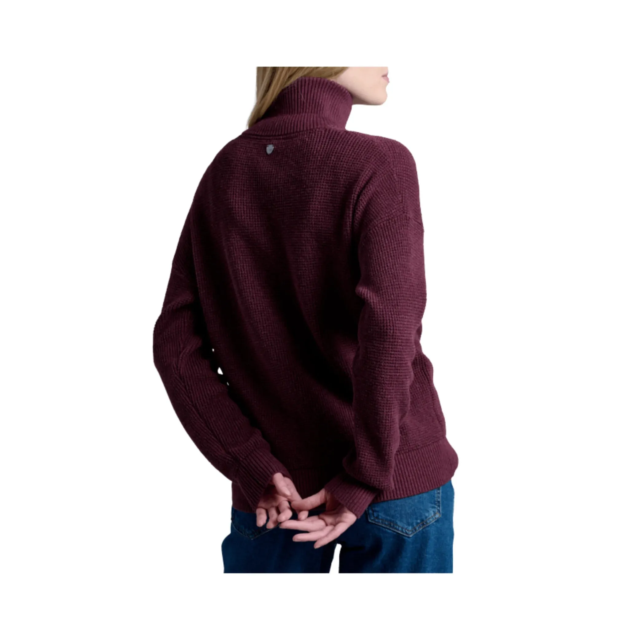 product team unity Kuhl Women's Norda Quarter Zip Sweater - Raisin