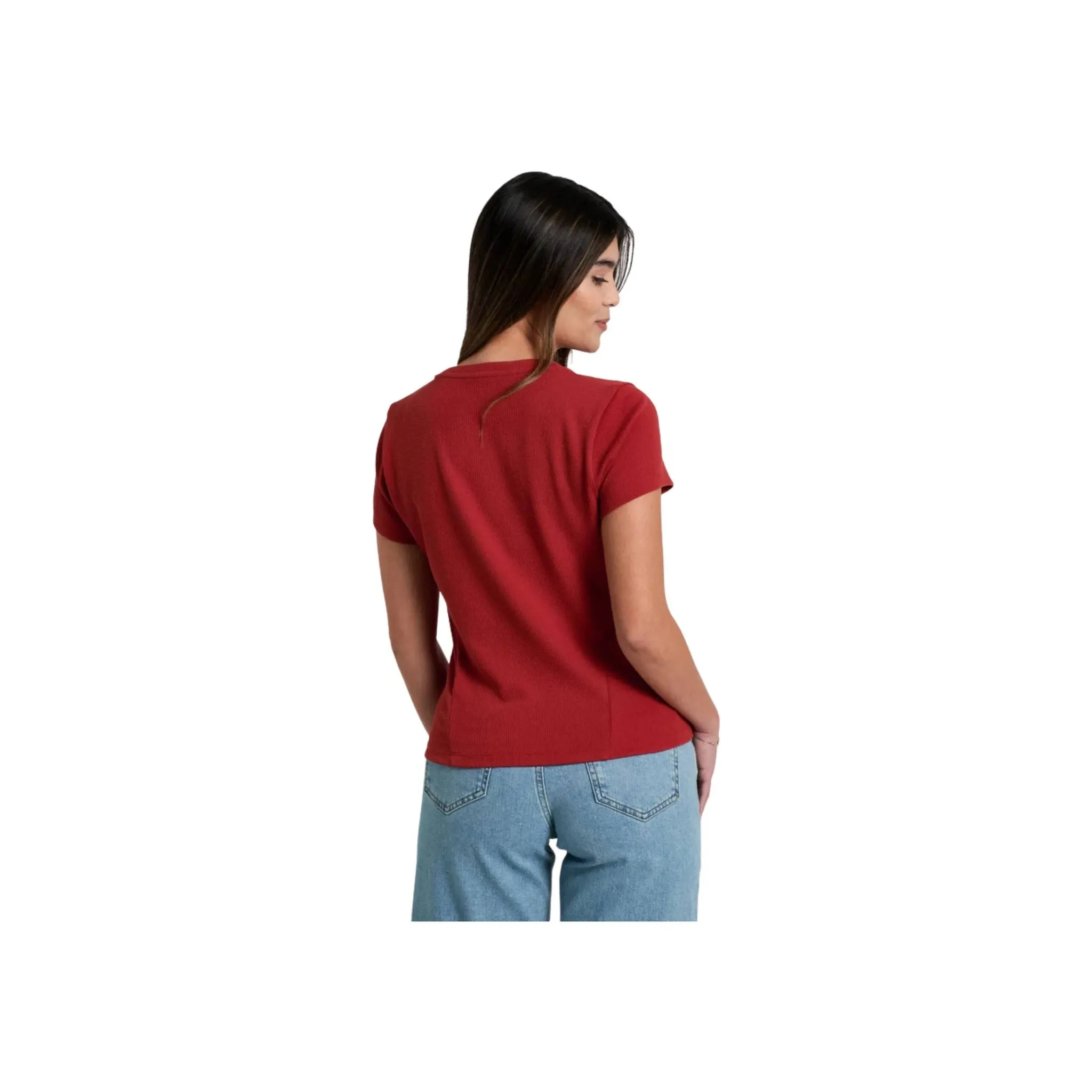 Kuhl Women's Remi Tee - Scarlet ZipperedPockets