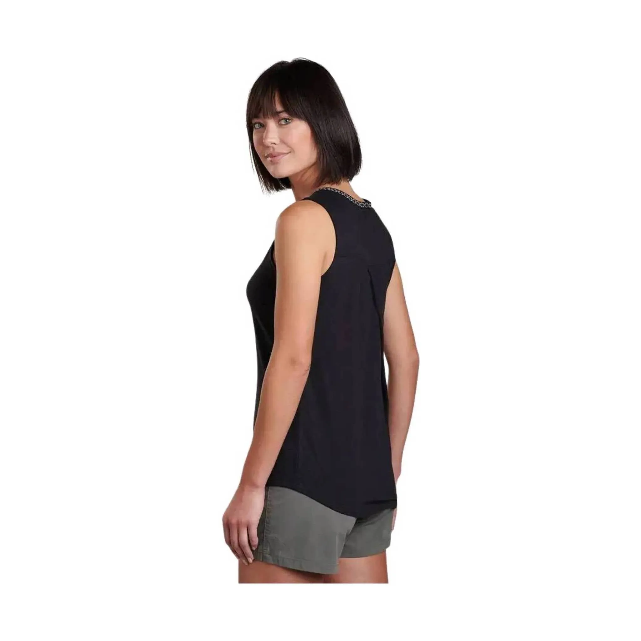 Kuhl Women's Shay Tank - Black Durable Double Stitching Compression Gradient
