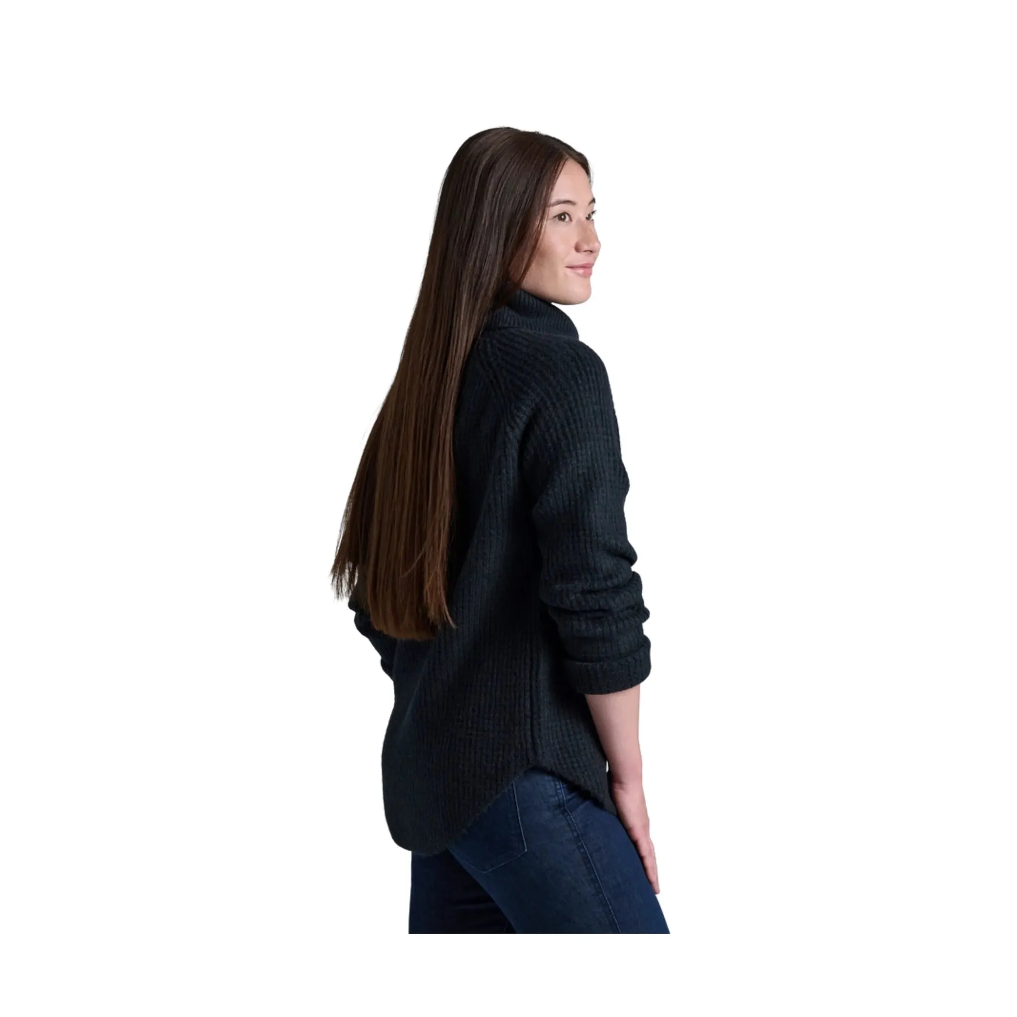 Kuhl Women's Sienna Sweater - Black comfortable for standing