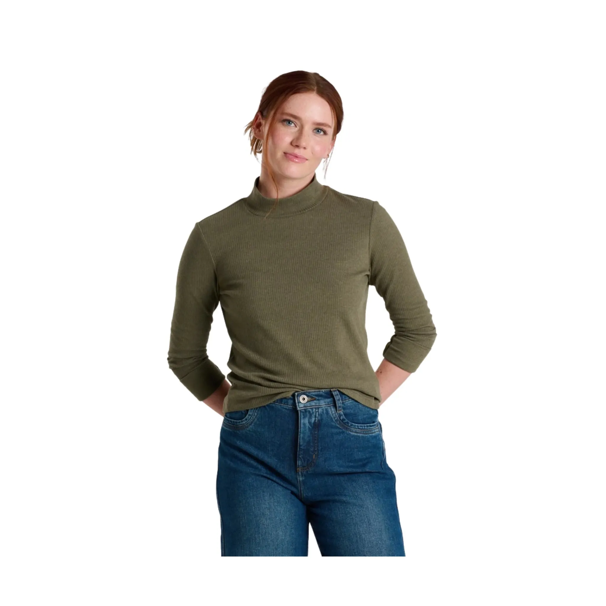 Kuhl Women's Verona Rib Long Sleeve Shirt - Vine RecycledBlend CollapsibleFrame