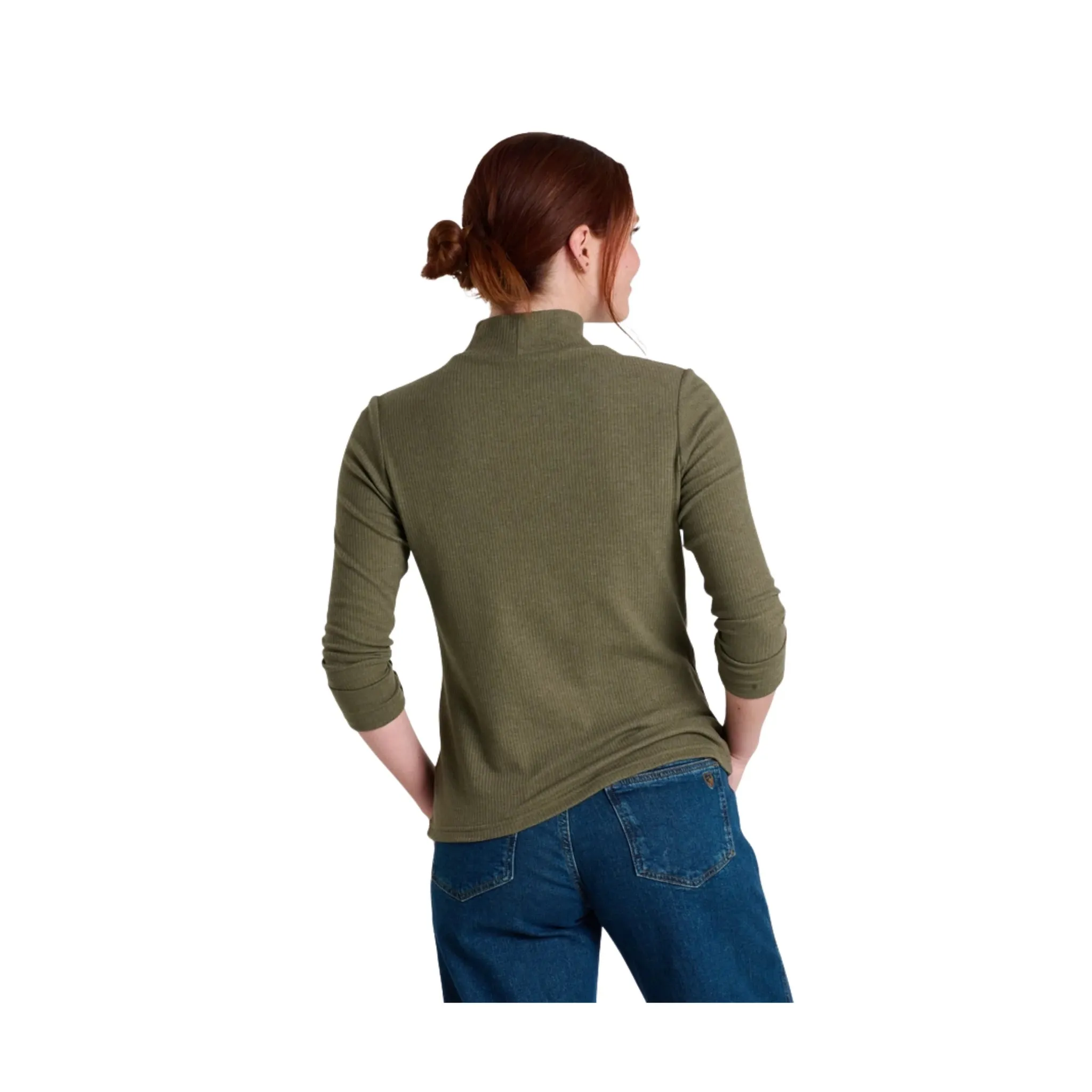 Kuhl Women's Verona Rib Long Sleeve Shirt - Vine Relaxed Fit Shirt Slim Fit Design